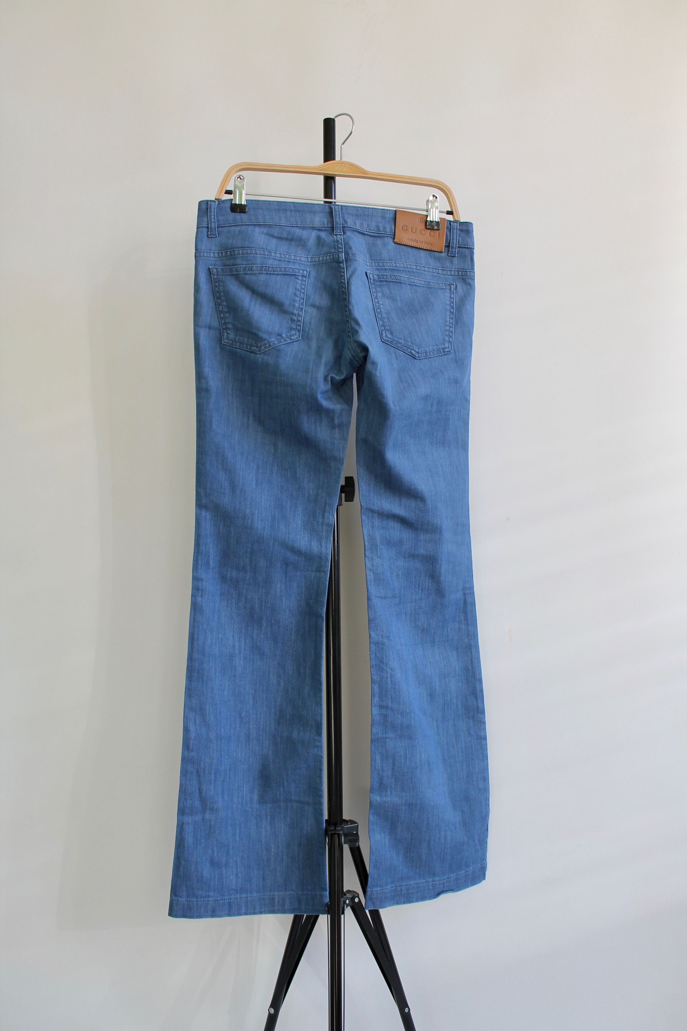 Gucci GUCCI Flared Denim Pants 70's Stretch Blue Ladies Size 27" / US 4 / IT 40 - 4 Thumbnail