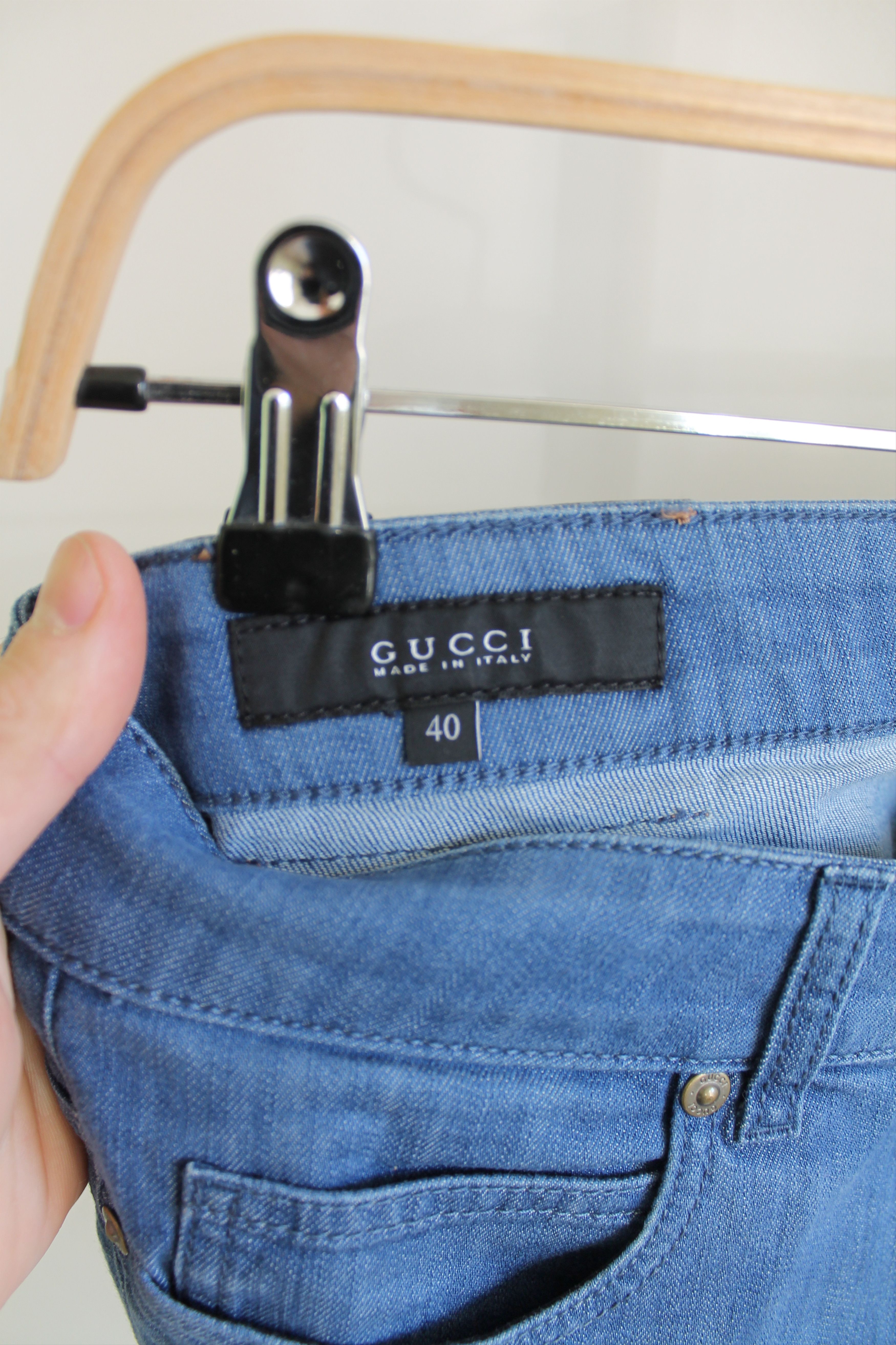 Gucci GUCCI Flared Denim Pants 70's Stretch Blue Ladies Size 27" / US 4 / IT 40 - 7 Thumbnail