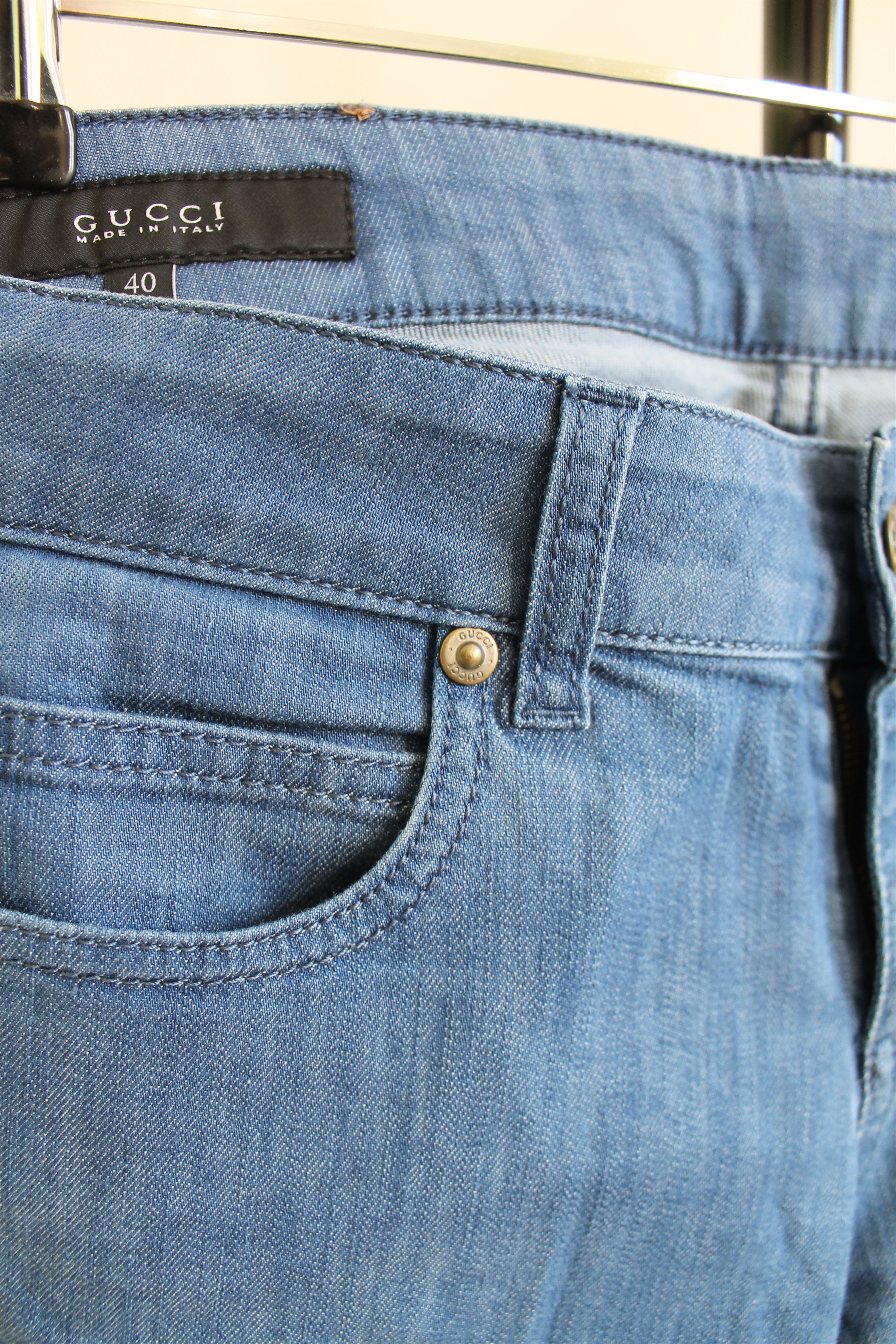 Gucci GUCCI Flared Denim Pants 70's Stretch Blue Ladies Size 27" / US 4 / IT 40 - 8 Thumbnail