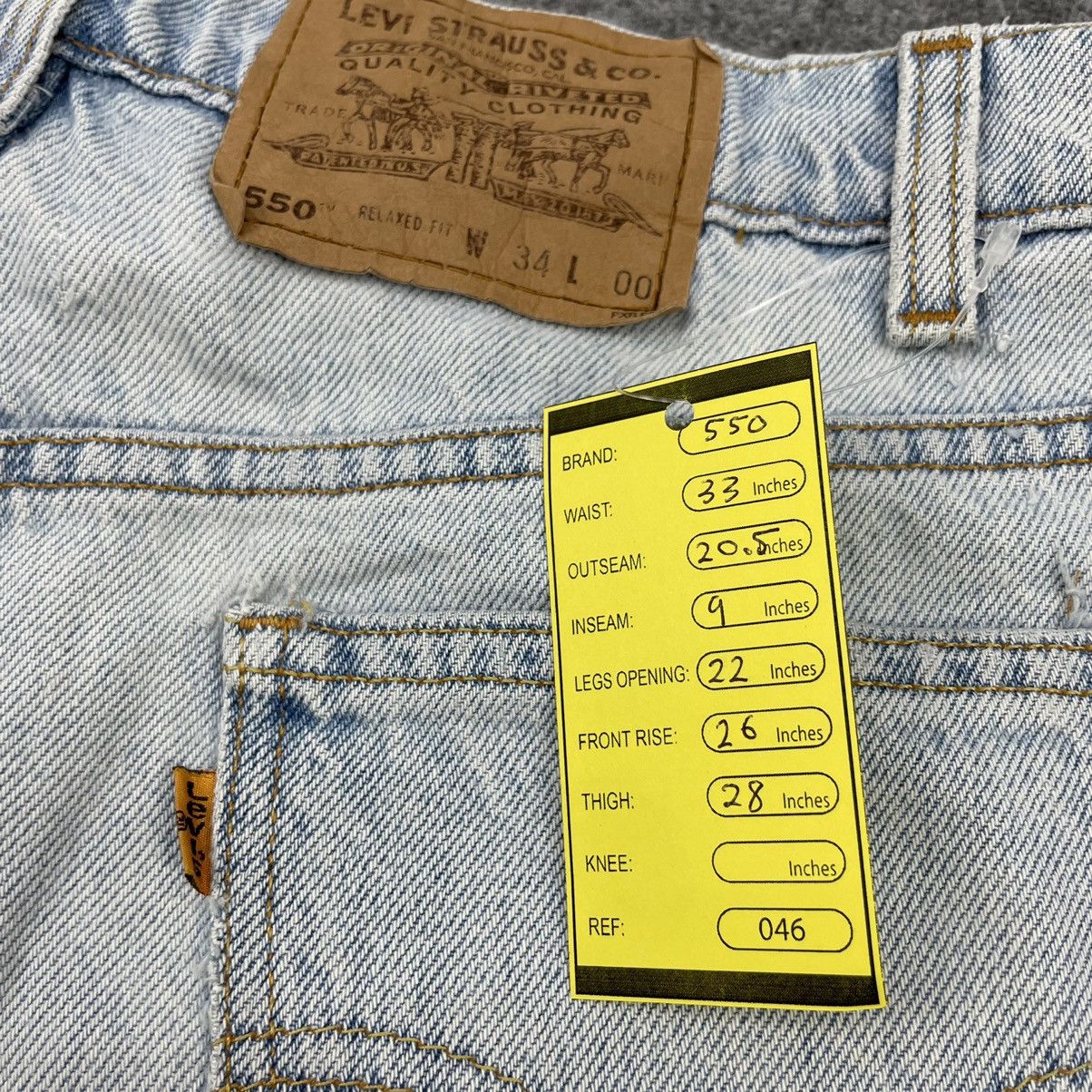 Levi's × Vintage Vintage Levi's 550 Light Wash Oren Tag -wc046 Size US 33 - 6 Thumbnail