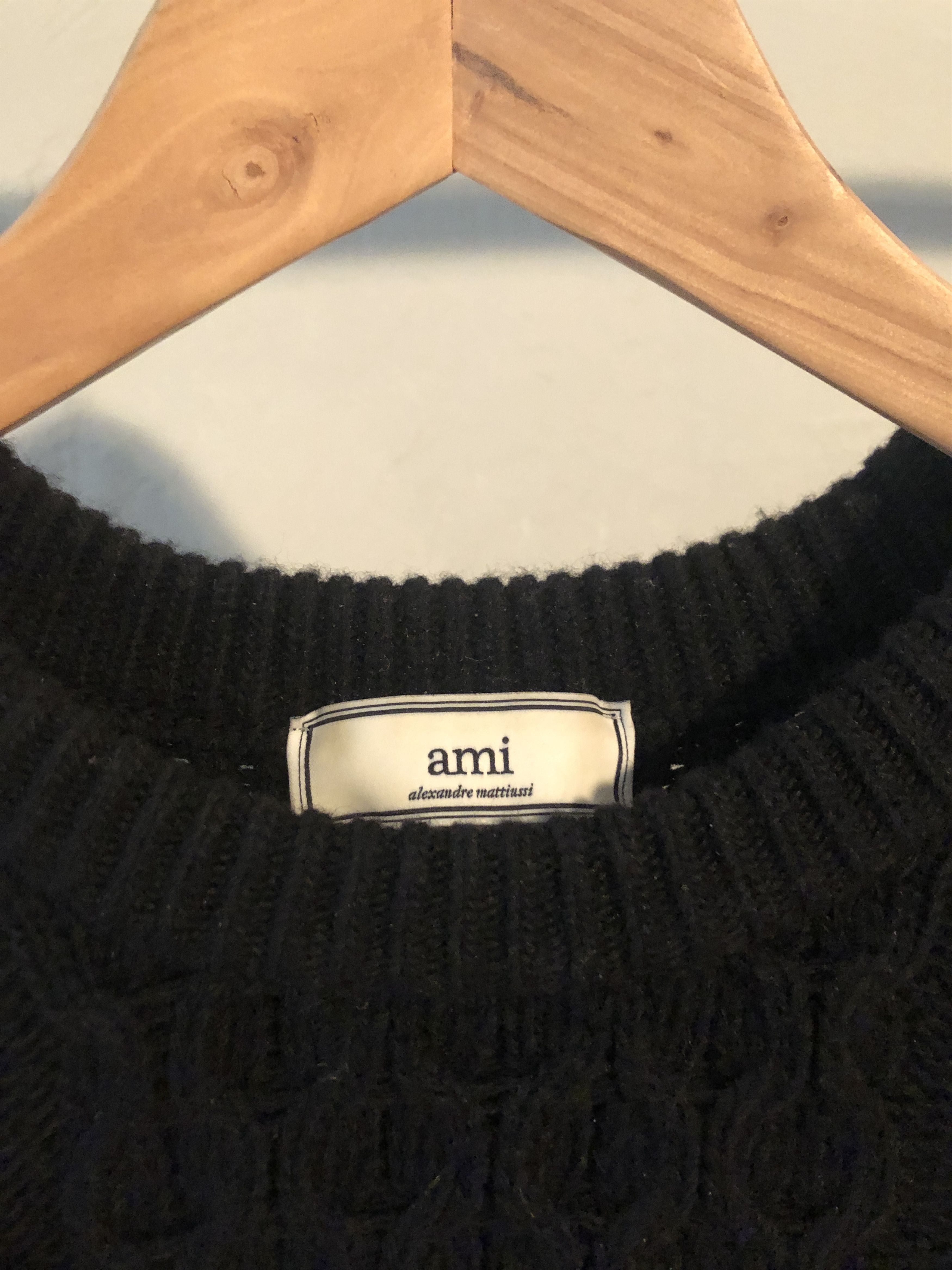 AMI Ami merino wool cable knit sweater Size US M / EU 48-50 / 2 - 5 Thumbnail