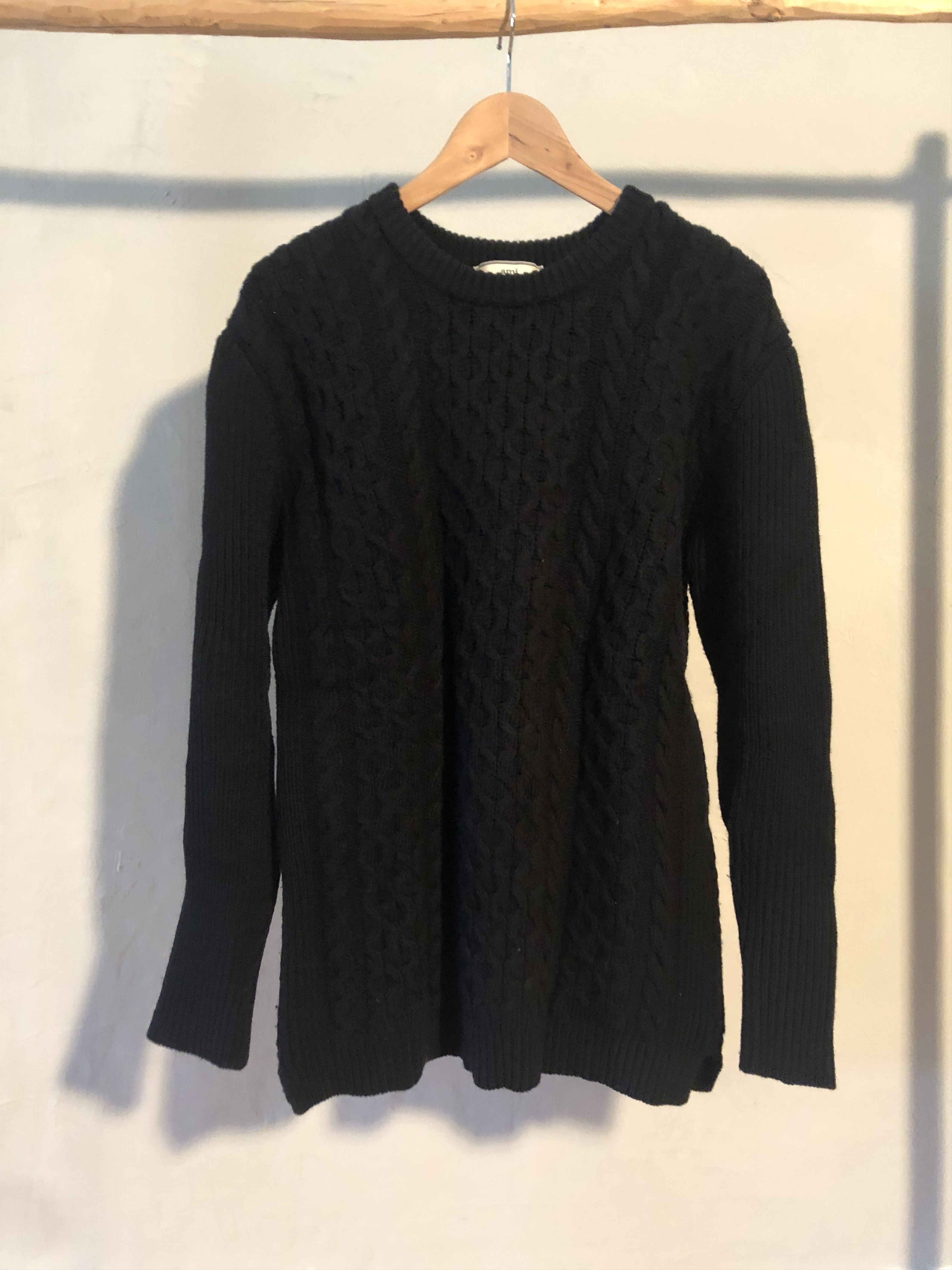 AMI Ami merino wool cable knit sweater Size US M / EU 48-50 / 2 - 1 Thumbnail