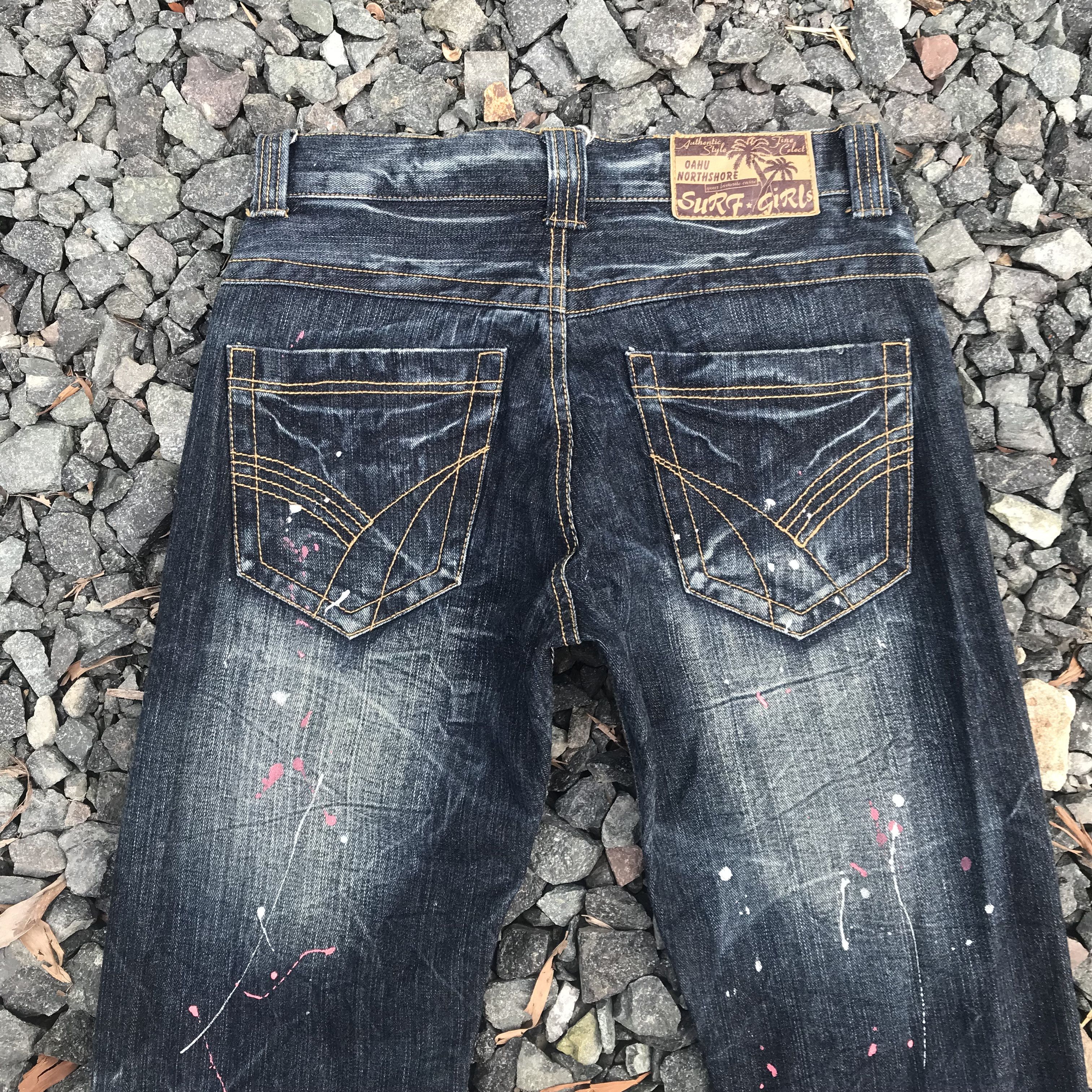 Japanese Brand Northshore splatter paint herringbone wash denim Waist 29x30 Size US 29 - 8 Thumbnail