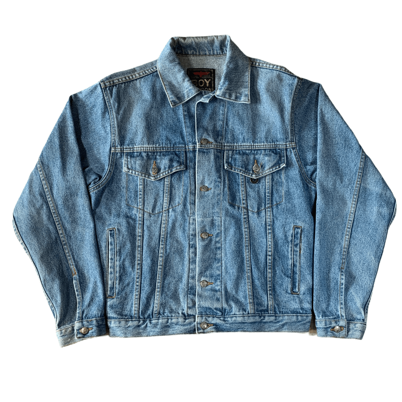 Vintage Vintage Faded 90s Boy London Denim Jacket Made in Canada Grailed