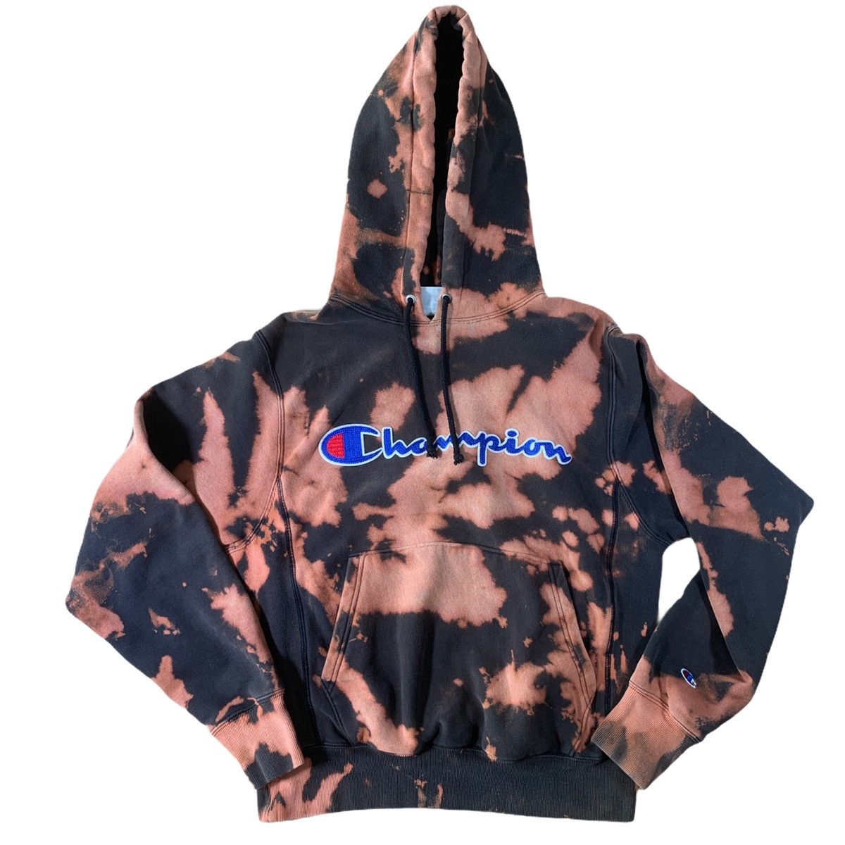 Champion Custom Dye Champion Chenille Spellout Reverse weave Hoodie Size US S / EU 44-46 / 1 - 1 Thumbnail