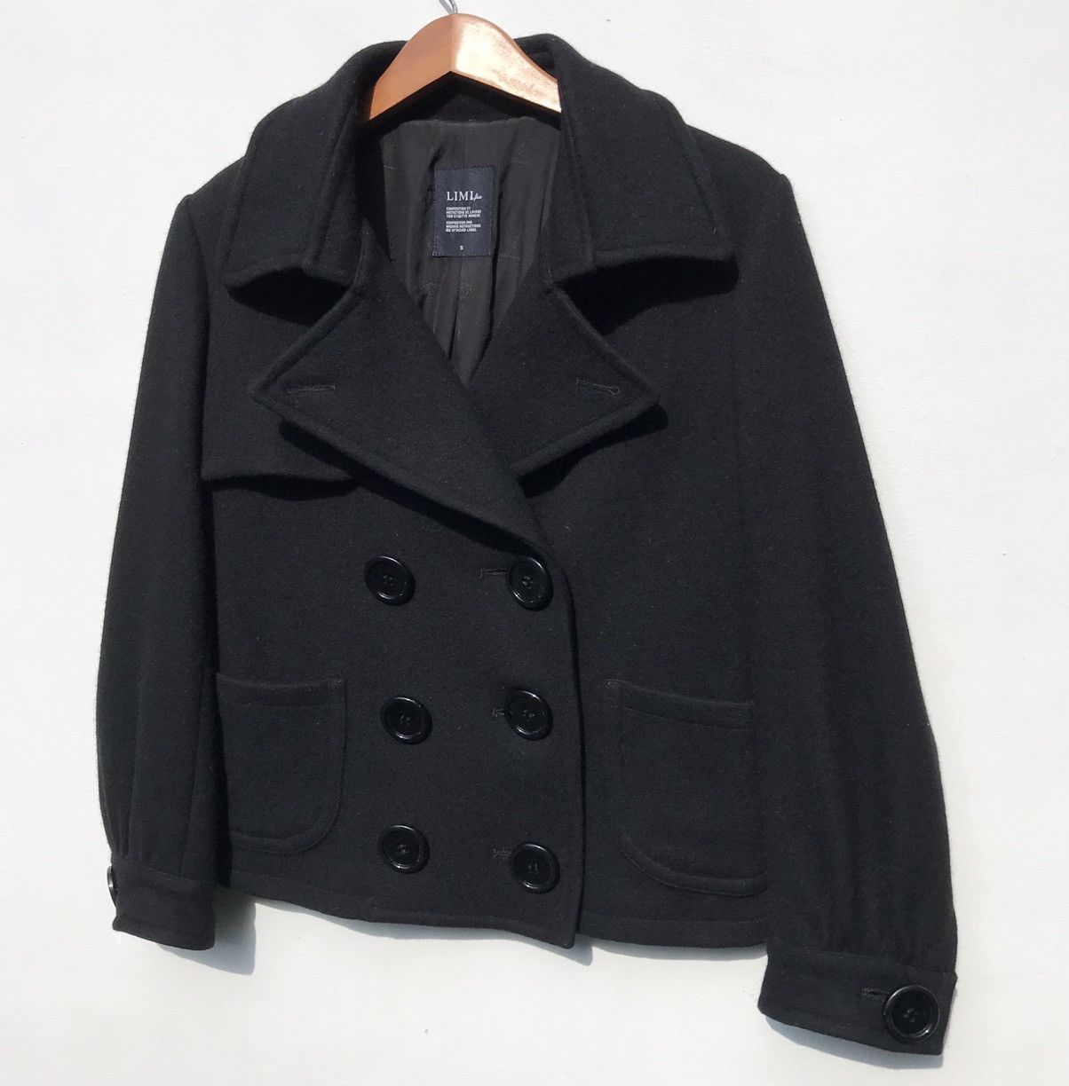 Limi Feu Limi Feu Yohji Yamamoto Wool Jacket Yohji Japanese Designer Size S / US 4 / IT 40 - 4 Thumbnail
