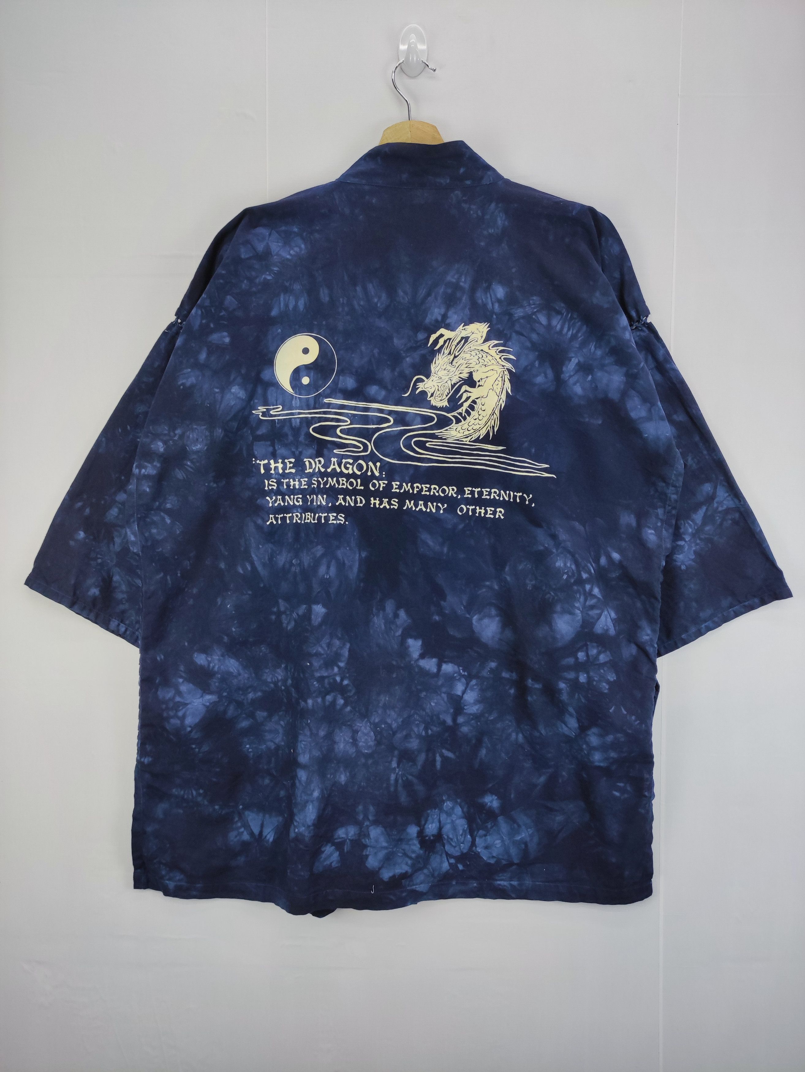 Komono Vintage Dragon Kimono Japanese Brand Size US XL / EU 56 / 4 - 3 Thumbnail