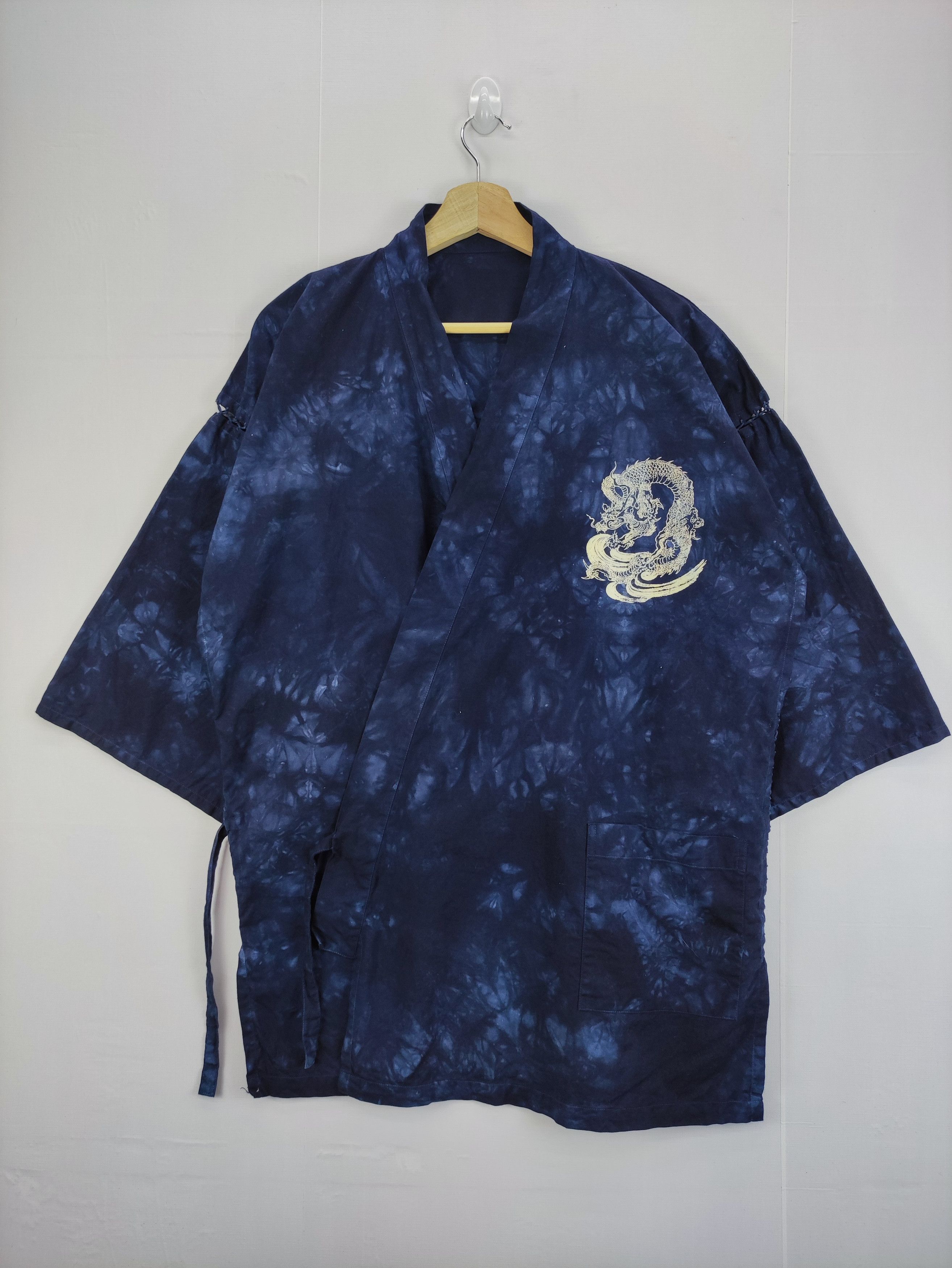 Komono Vintage Dragon Kimono Japanese Brand Size US XL / EU 56 / 4 - 1 Thumbnail