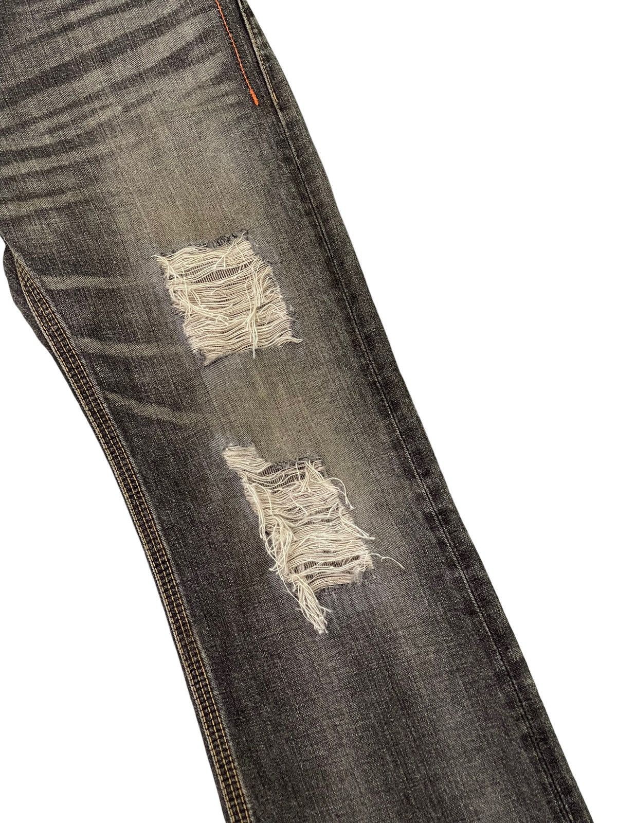 Japanese Brand Flare Jeans Edwin Japan Distress Denim Boot Cut 2🟦7 Size US 31 - 7 Thumbnail
