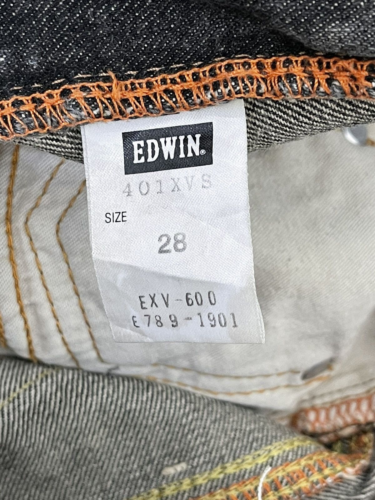 Japanese Brand Flare Jeans Edwin Japan Distress Denim Boot Cut 2🟦7 Size US 31 - 19 Thumbnail