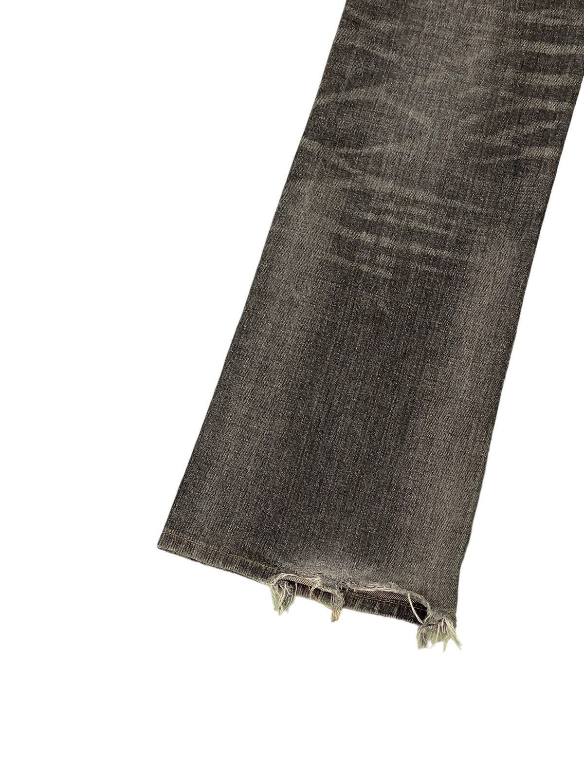 Japanese Brand Flare Jeans Edwin Japan Distress Denim Boot Cut 2🟦7 Size US 31 - 15 Thumbnail