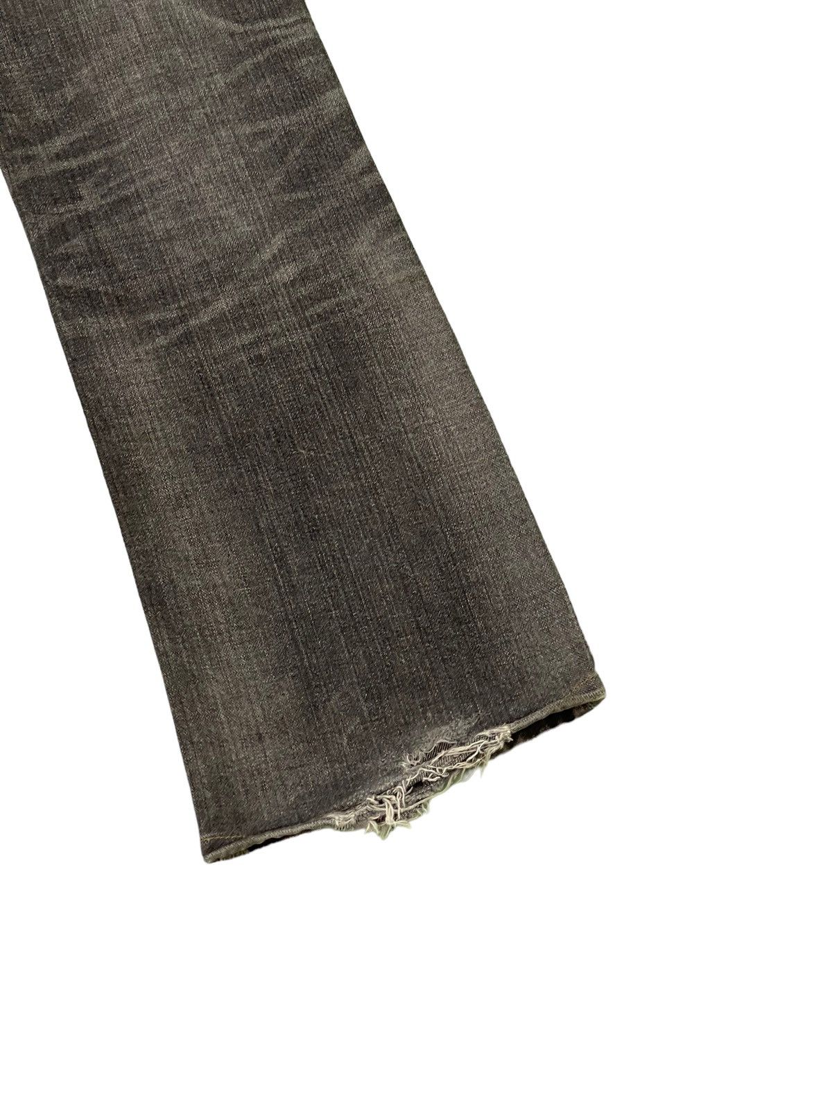 Japanese Brand Flare Jeans Edwin Japan Distress Denim Boot Cut 2🟦7 Size US 31 - 14 Thumbnail