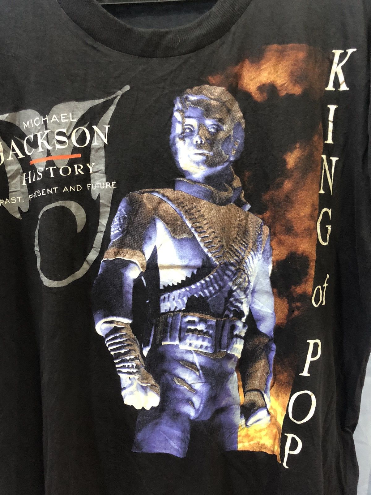 Band Tees × Michael Jackson × Vintage Vintage 90s Michael Jackson History King of Pop Size US M / EU 48-50 / 2 - 3 Thumbnail