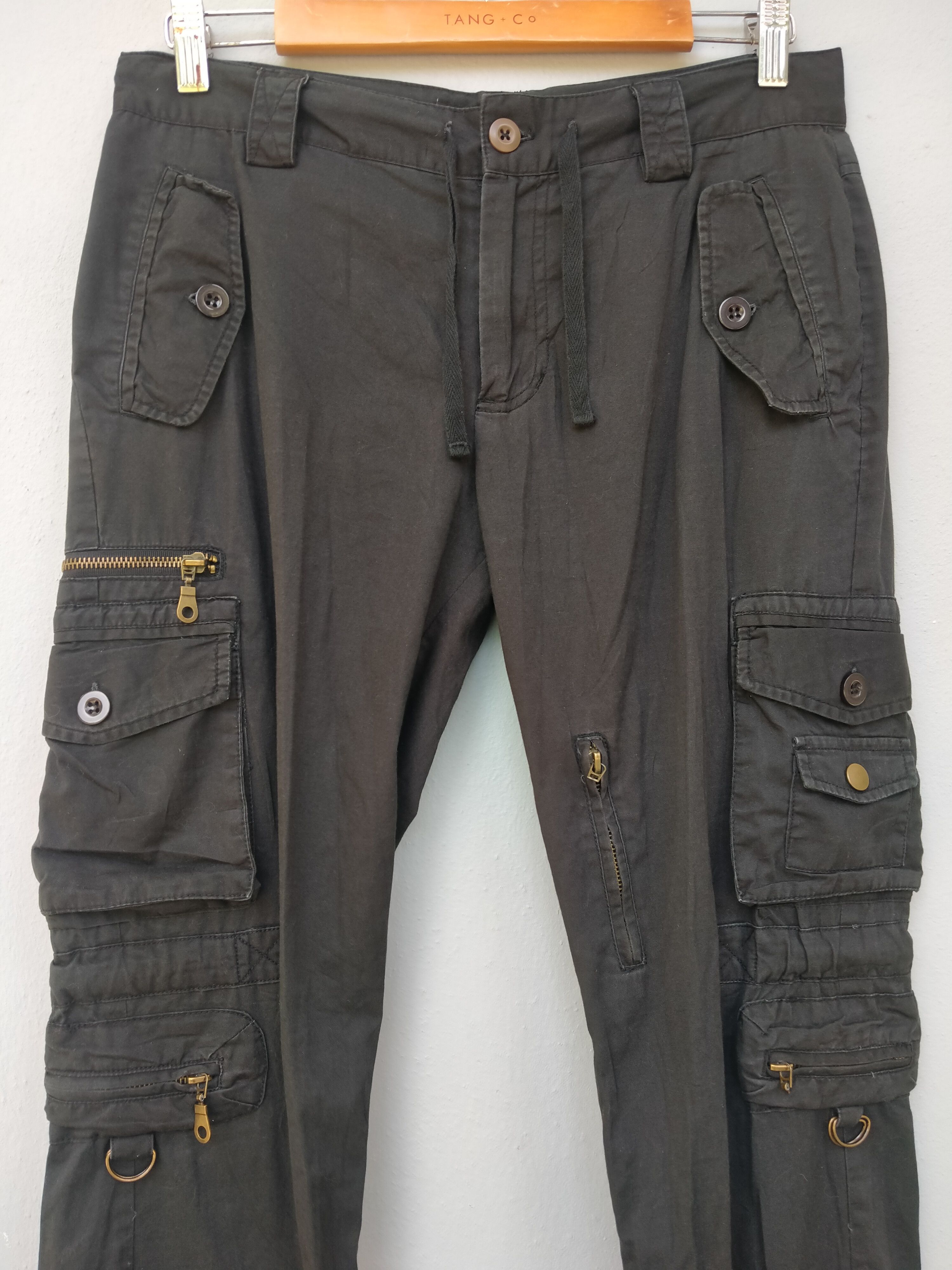 Japanese Brand JapaneseBrand LOWBOX Drawstring Parachute Cargo Pant Size US 31 - 12 Thumbnail