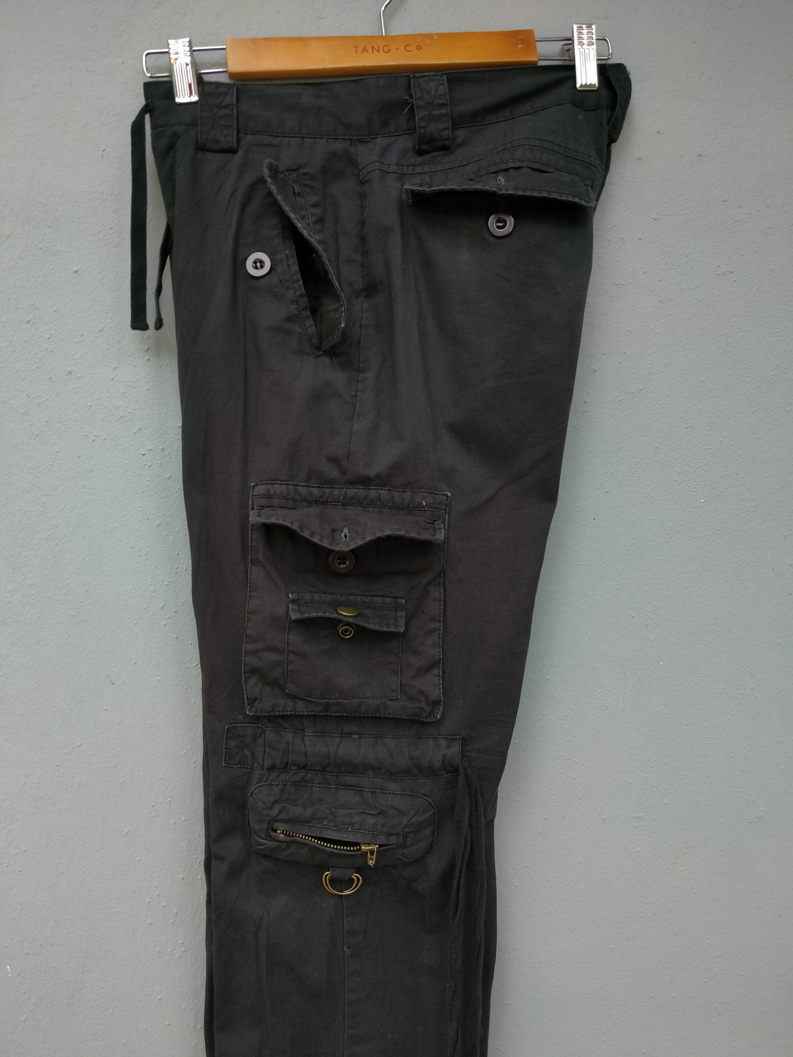 Japanese Brand JapaneseBrand LOWBOX Drawstring Parachute Cargo Pant Size US 31 - 5 Thumbnail