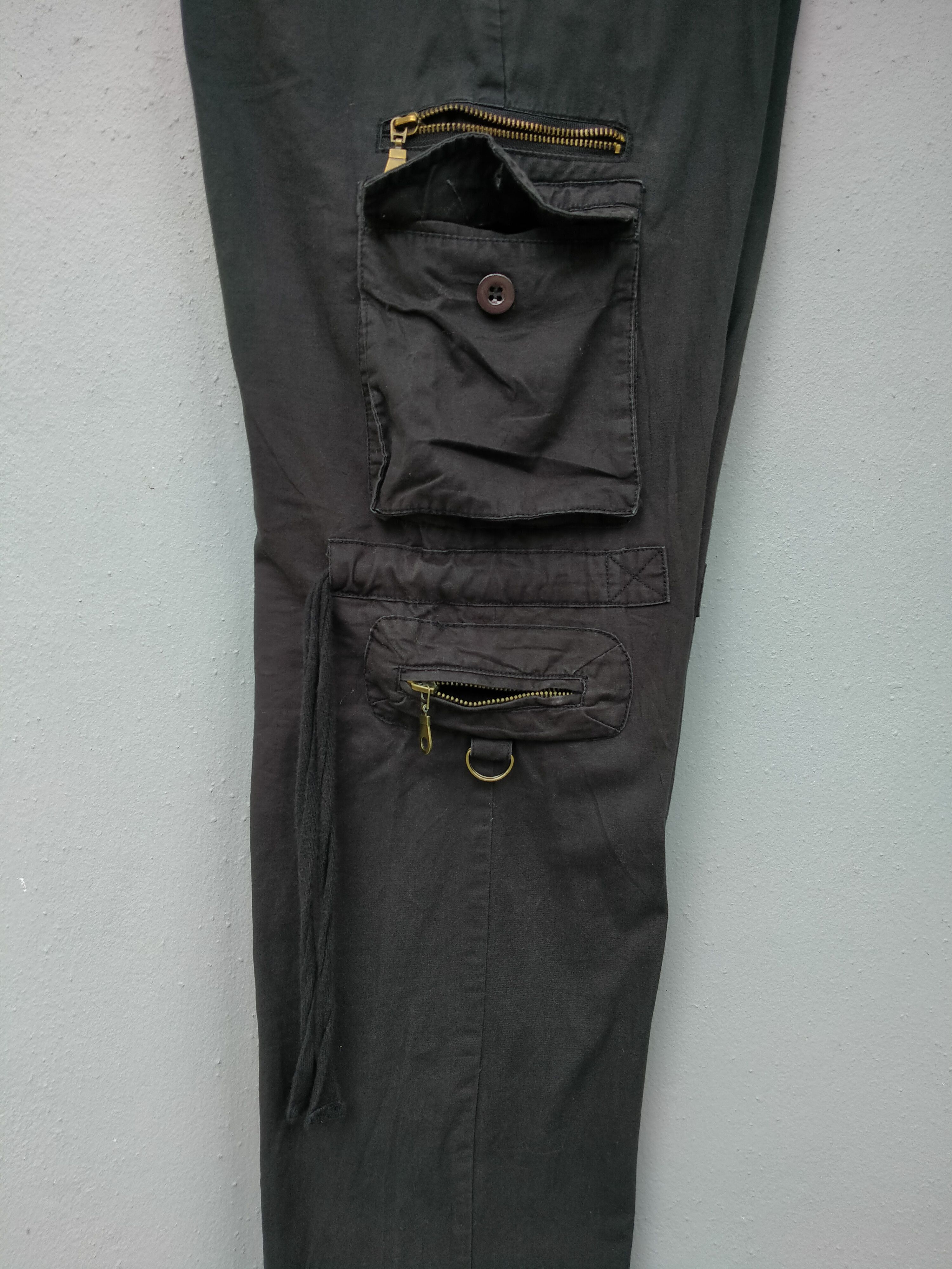 Japanese Brand JapaneseBrand LOWBOX Drawstring Parachute Cargo Pant Size US 31 - 10 Thumbnail