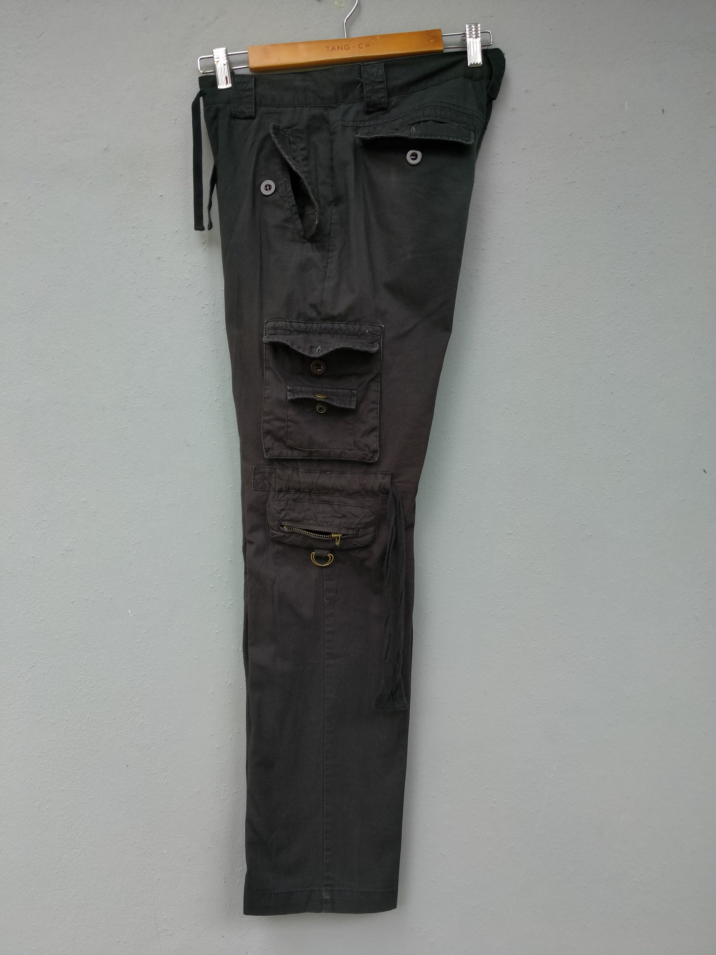 Japanese Brand JapaneseBrand LOWBOX Drawstring Parachute Cargo Pant Size US 31 - 4 Thumbnail