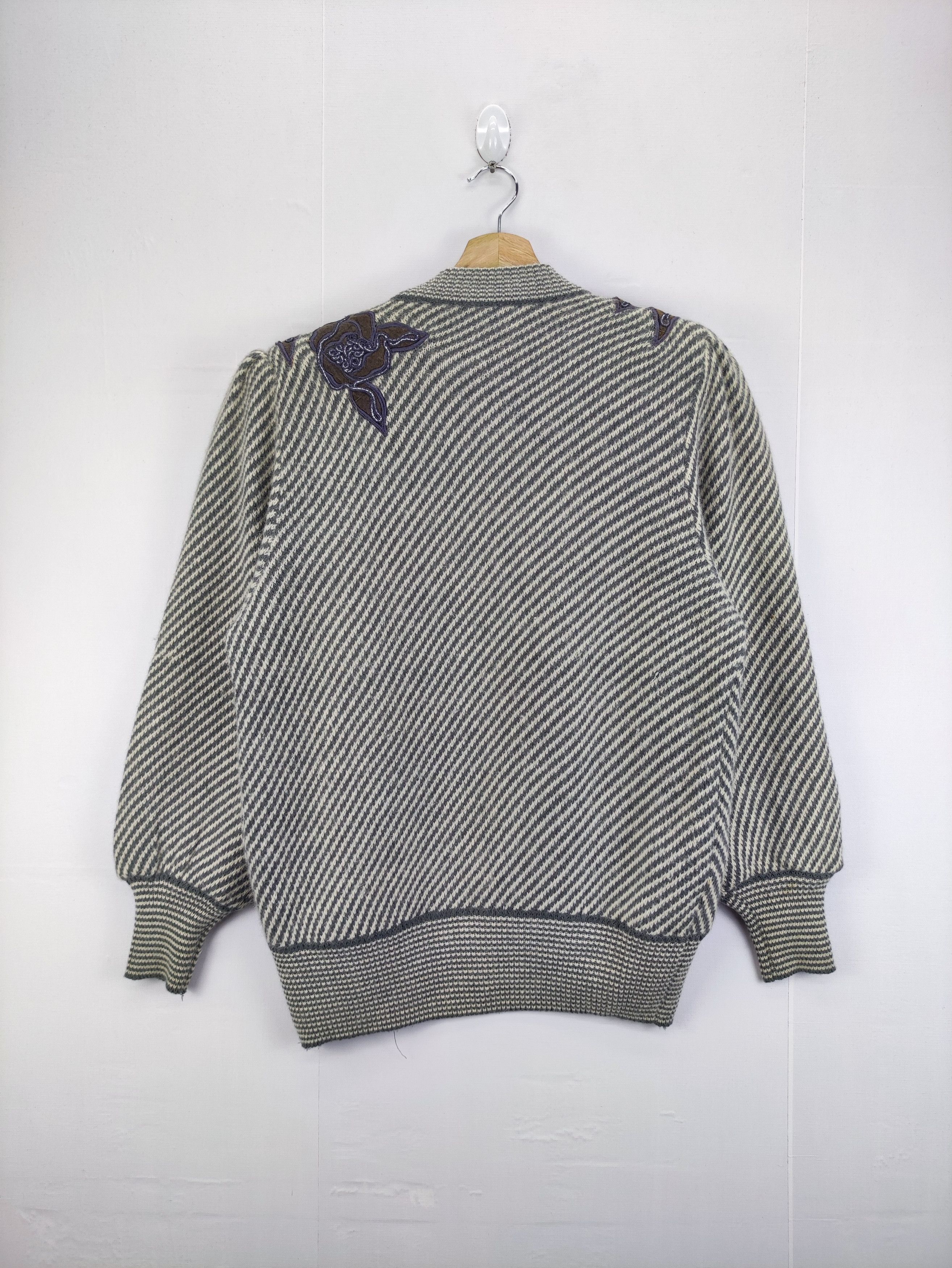 Japanese Brand Vintage Cardigan Jacket Flower Embroidered By Miyata Size M / US 6-8 / IT 42-44 - 8 Thumbnail