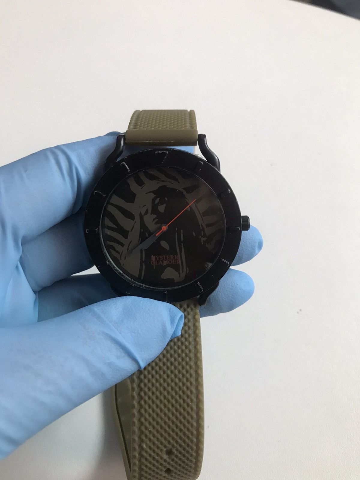 Hysteric Glamour × Vintage Rare Hysteric Glamour Steel Benzel Rubber Band Watch Size ONE SIZE - 2 Thumbnail