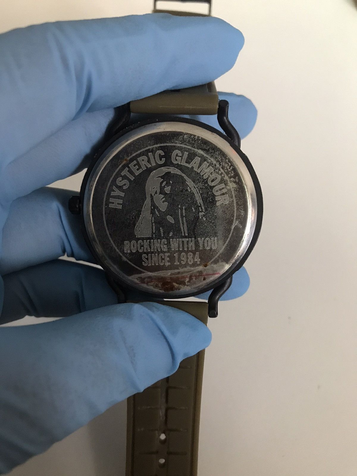 Hysteric Glamour × Vintage Rare Hysteric Glamour Steel Benzel Rubber Band Watch Size ONE SIZE - 5 Thumbnail