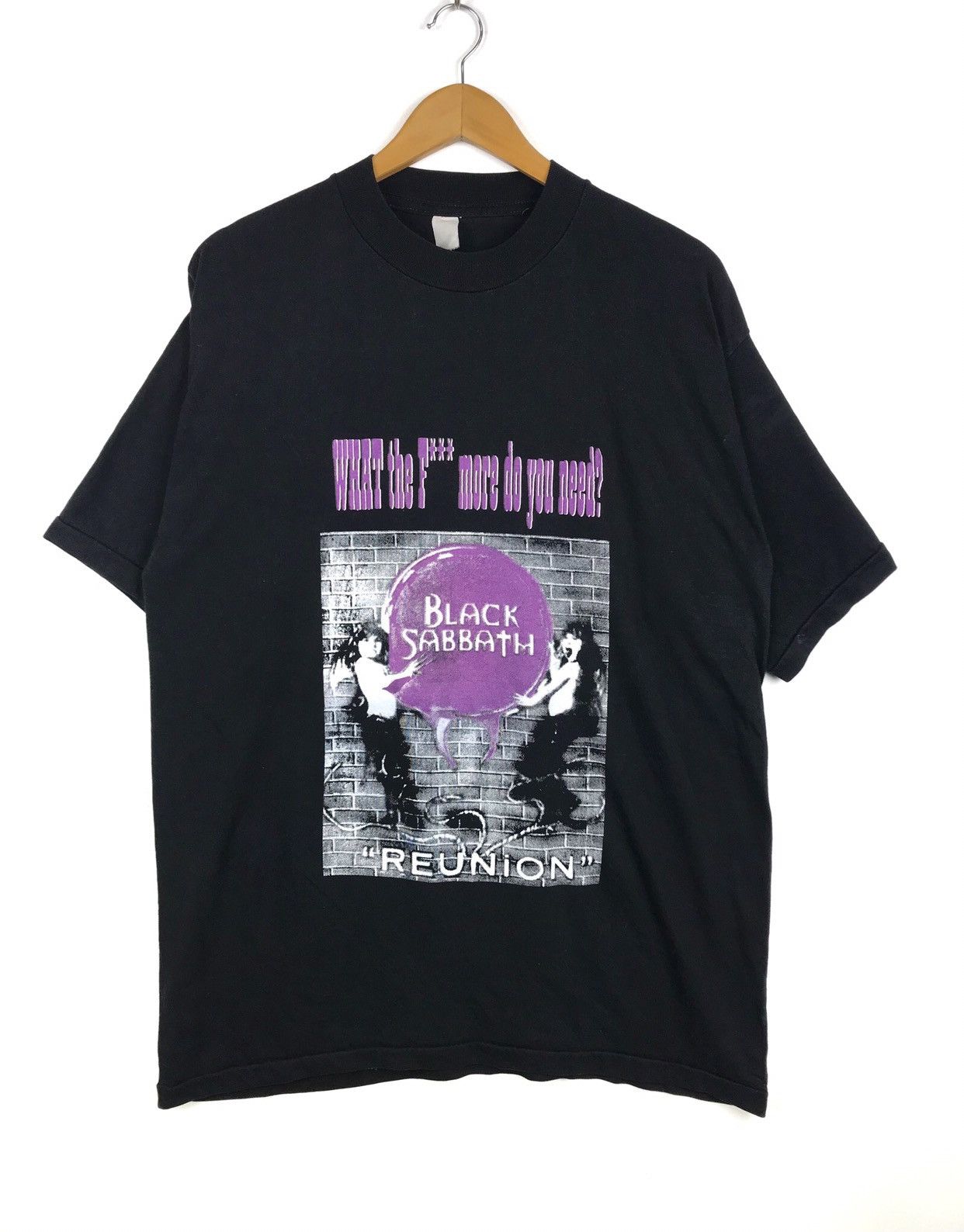 Band Tees × Black Sabbath × Vintage Vintage 90s Black