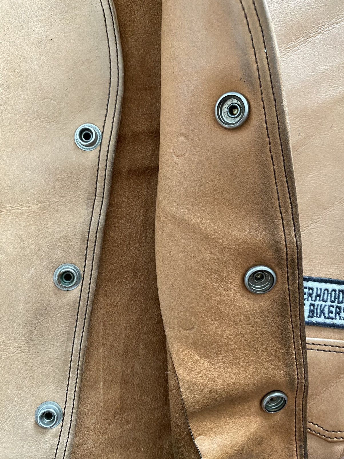 Liberty Vintage leather 1998 Brotherhoods Biker Vest cowboy design Size US L / EU 52-54 / 3 - 14 Thumbnail