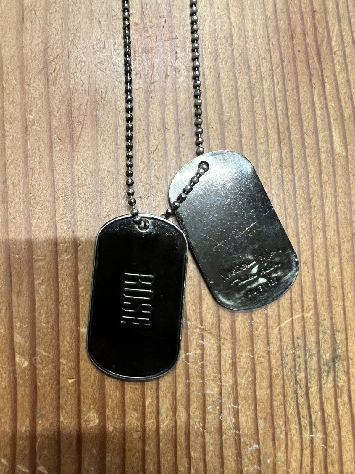 Number (N)ine Rose Dog Tags necklace Size ONE SIZE - 2 Thumbnail