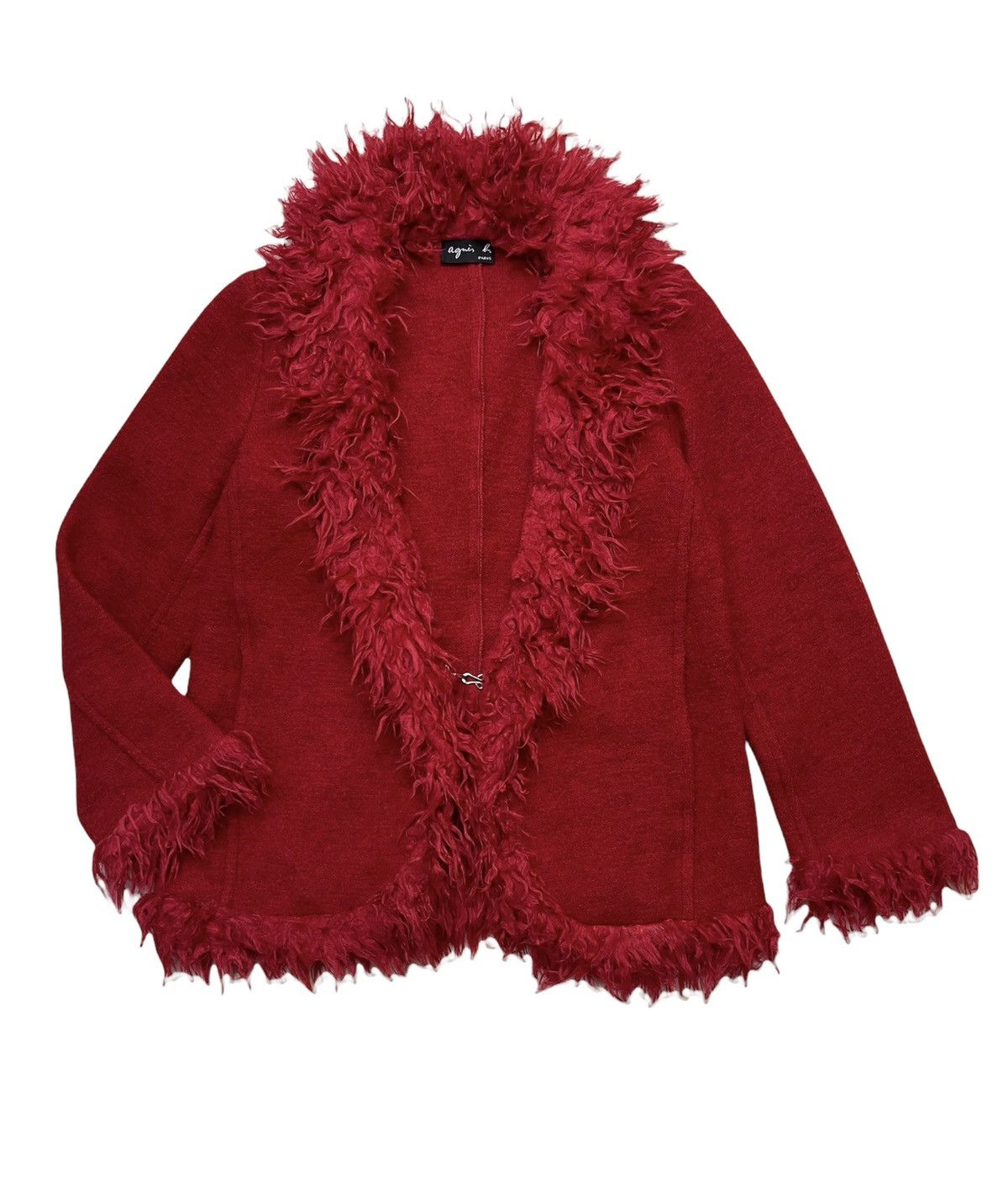 agnes b. Agnes.B Luxury Fringe Wool Coat Jacket Size US M / EU 48-50 / 2 - 1 Thumbnail