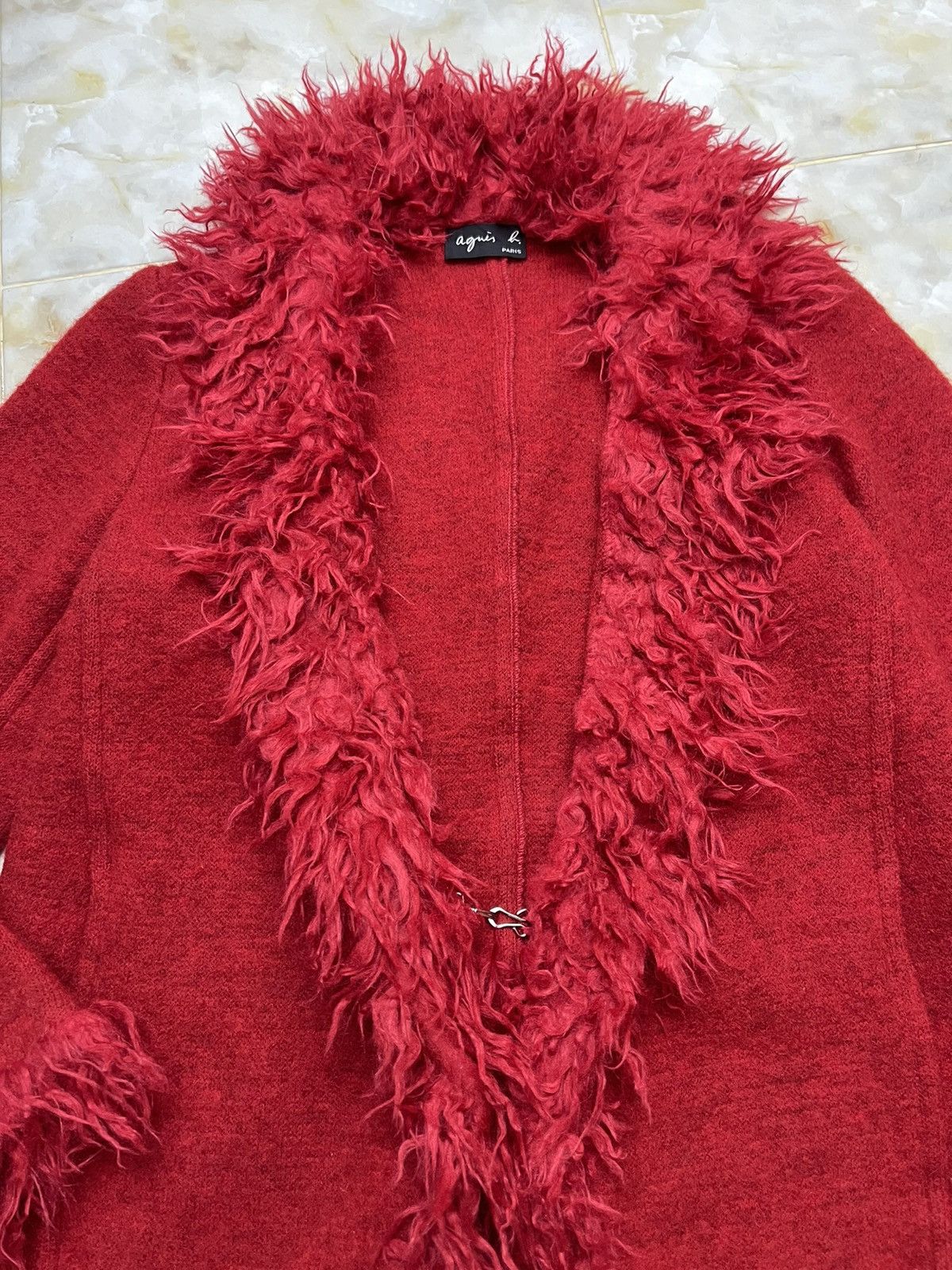 agnes b. Agnes.B Luxury Fringe Wool Coat Jacket Size US M / EU 48-50 / 2 - 9 Thumbnail