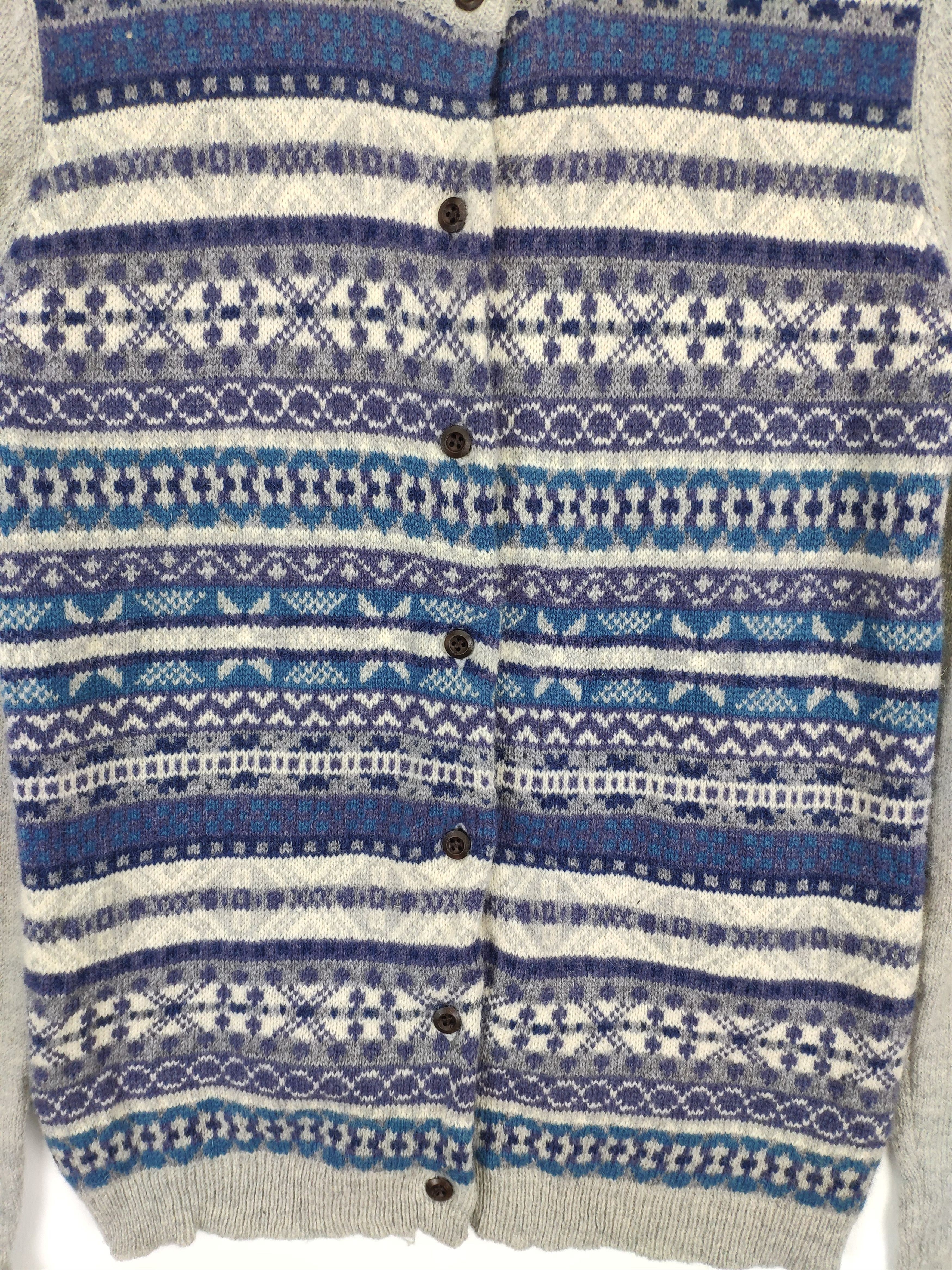 Aran Isles Knitwear × Japanese Brand Vintage Knit Cardigan Sweater Native Style Size XS / US 0-2 / IT 36-38 - 8 Thumbnail