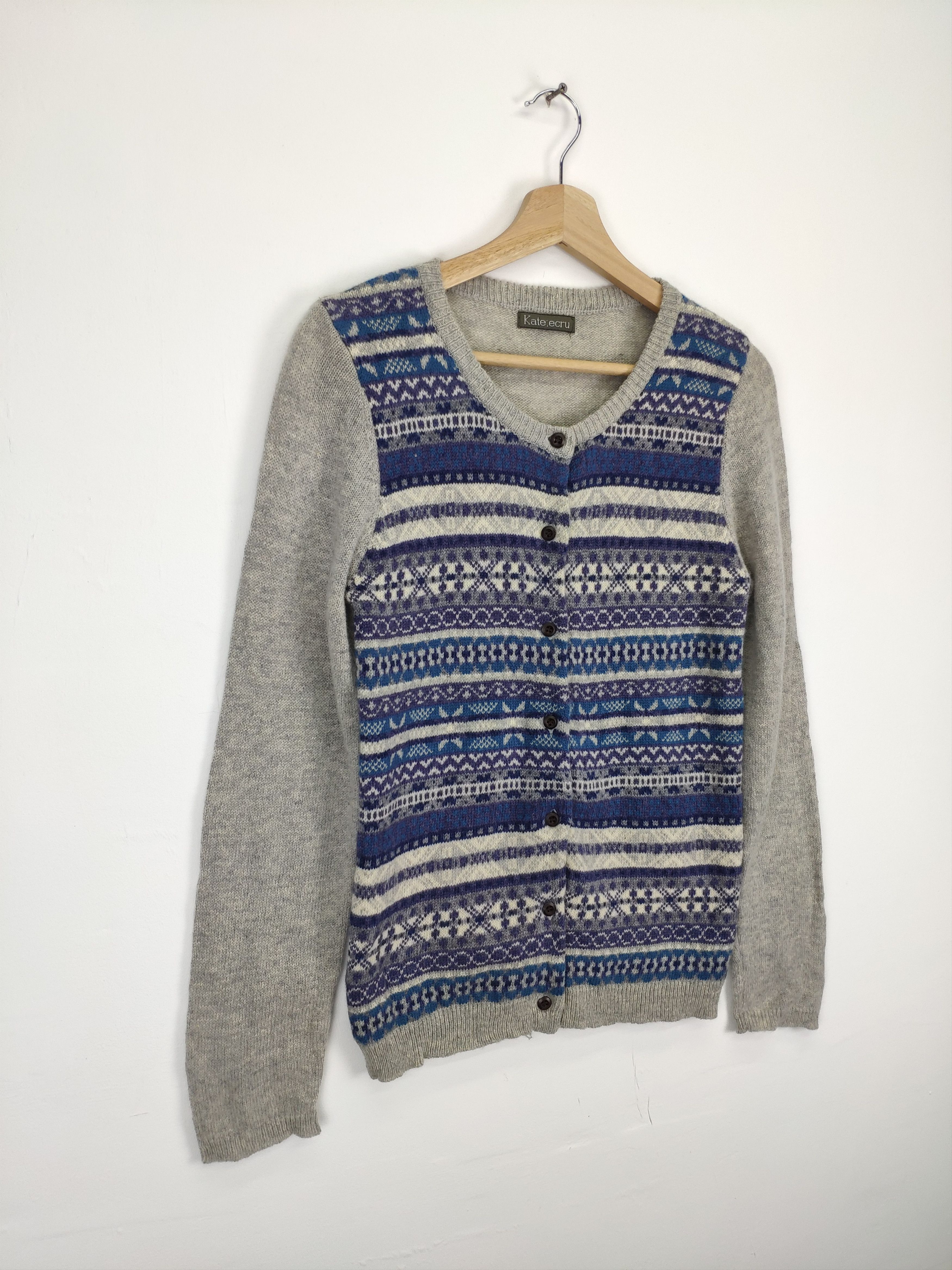 Aran Isles Knitwear × Japanese Brand Vintage Knit Cardigan Sweater Native Style Size XS / US 0-2 / IT 36-38 - 3 Thumbnail