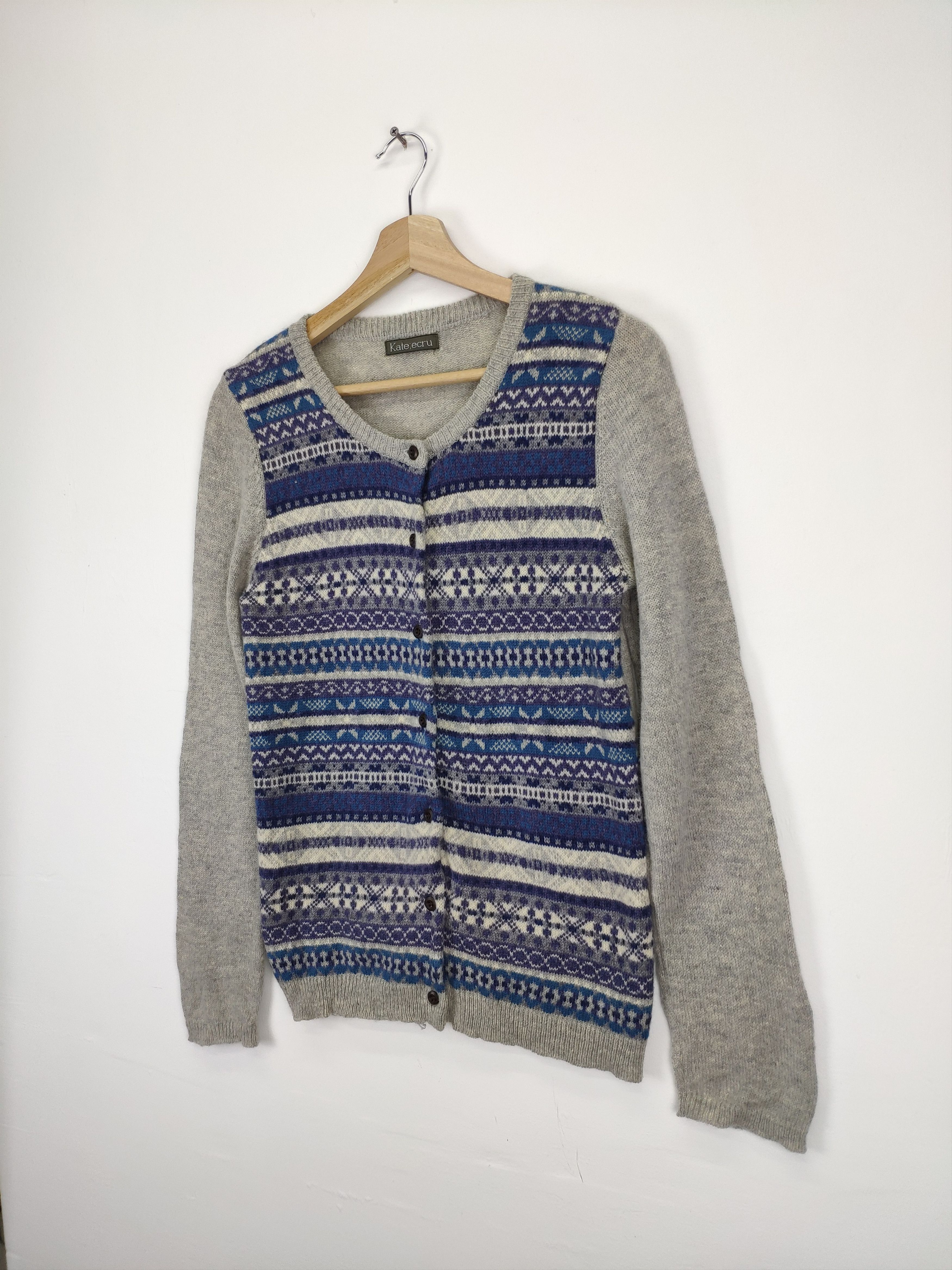 Aran Isles Knitwear × Japanese Brand Vintage Knit Cardigan Sweater Native Style Size XS / US 0-2 / IT 36-38 - 2 Thumbnail
