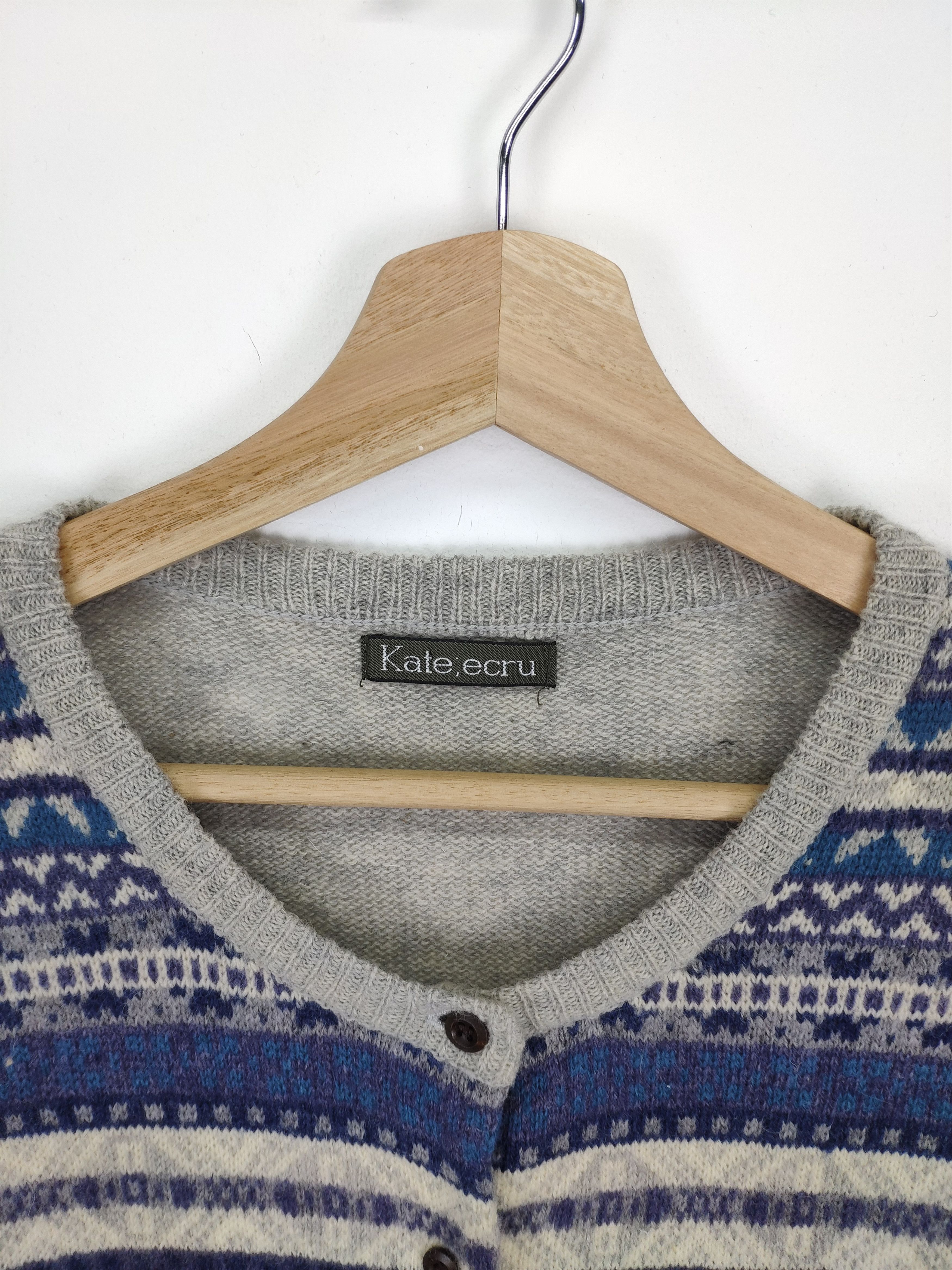 Aran Isles Knitwear × Japanese Brand Vintage Knit Cardigan Sweater Native Style Size XS / US 0-2 / IT 36-38 - 9 Thumbnail