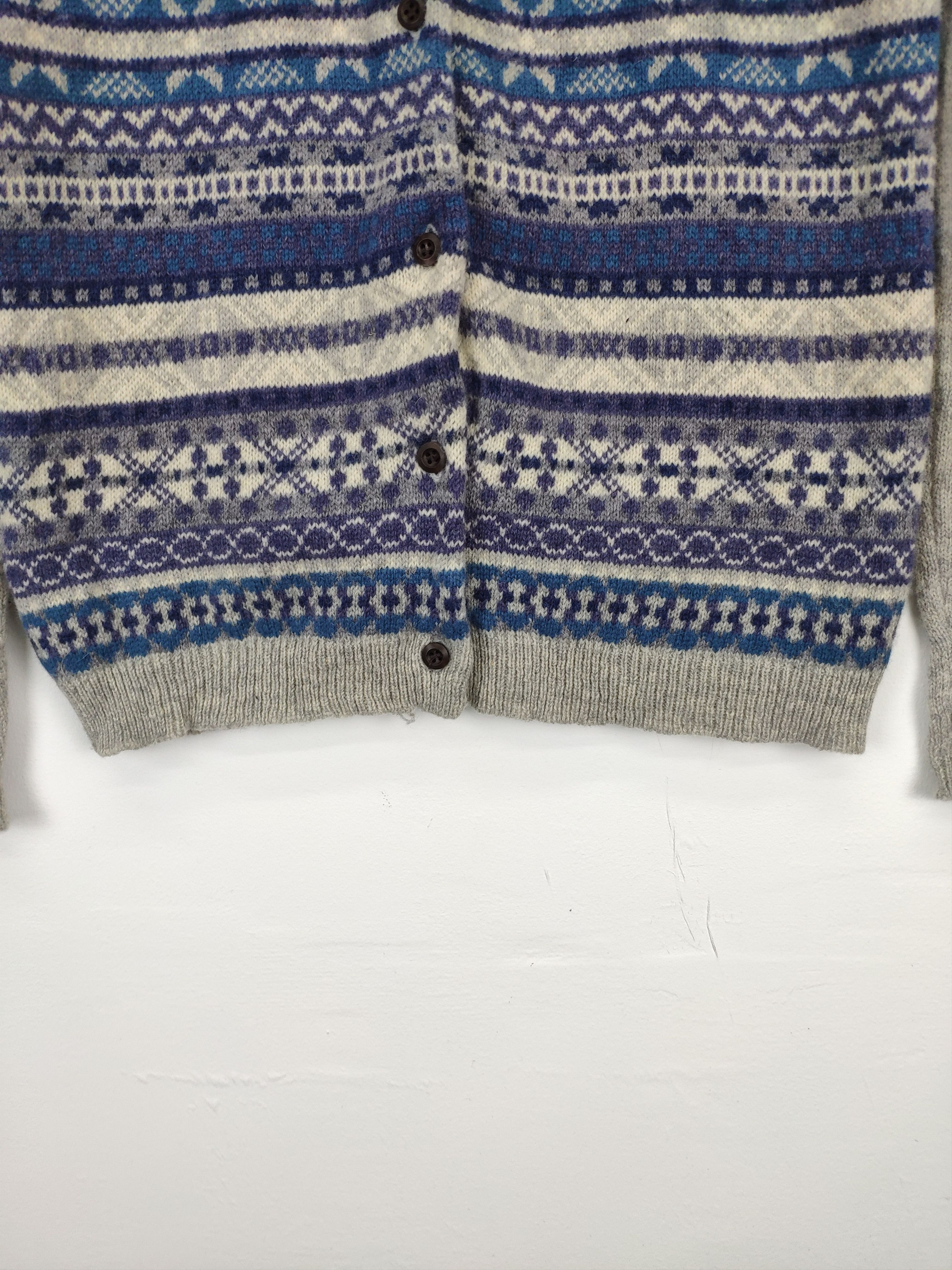 Aran Isles Knitwear × Japanese Brand Vintage Knit Cardigan Sweater Native Style Size XS / US 0-2 / IT 36-38 - 6 Thumbnail