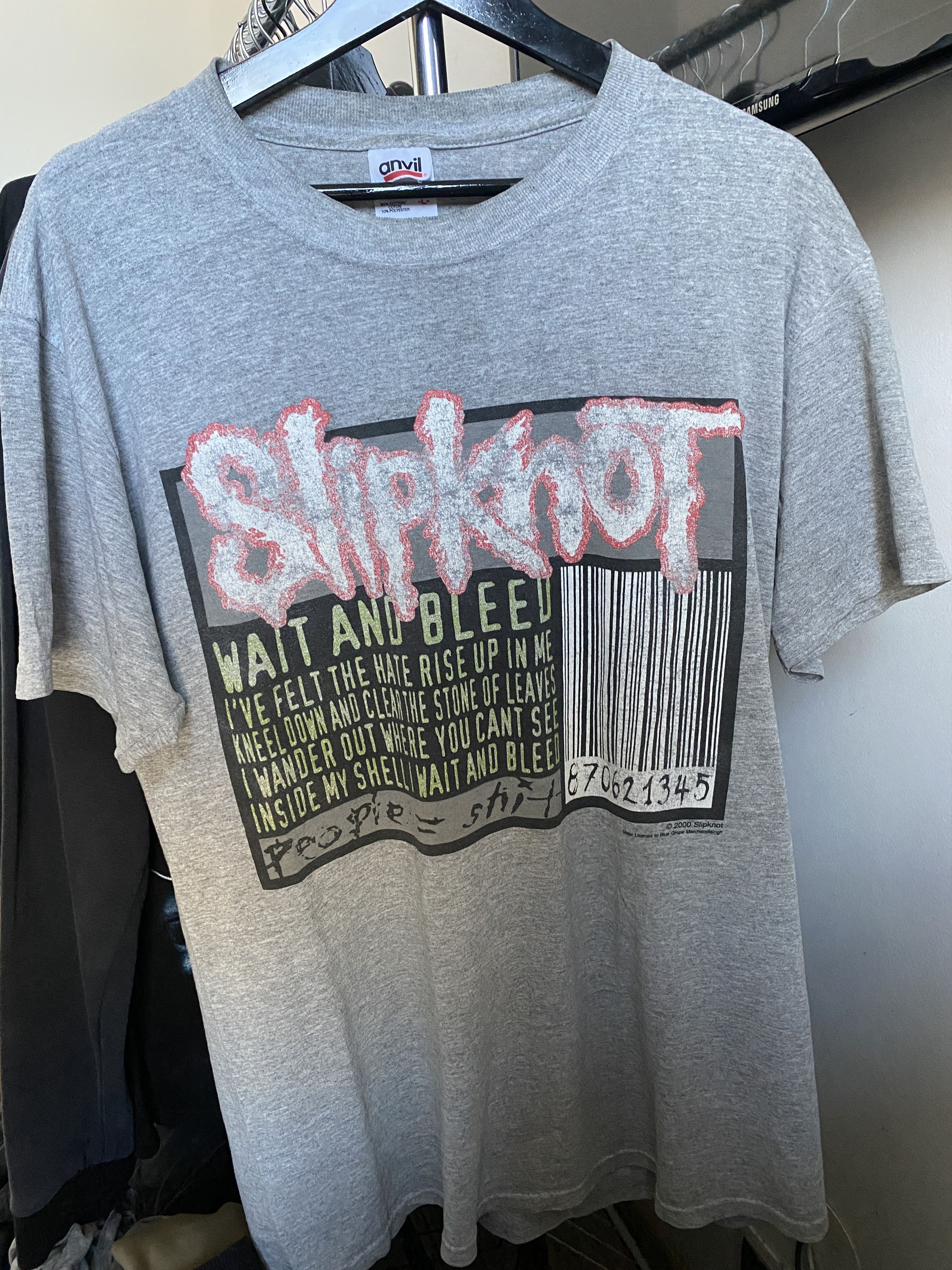 Band Tees × Slipknot 2000 SLIPKNOT T-shirt “Wait And Bleed” Metal Vintage Size US L / EU 52-54 / 3 - 10 Thumbnail