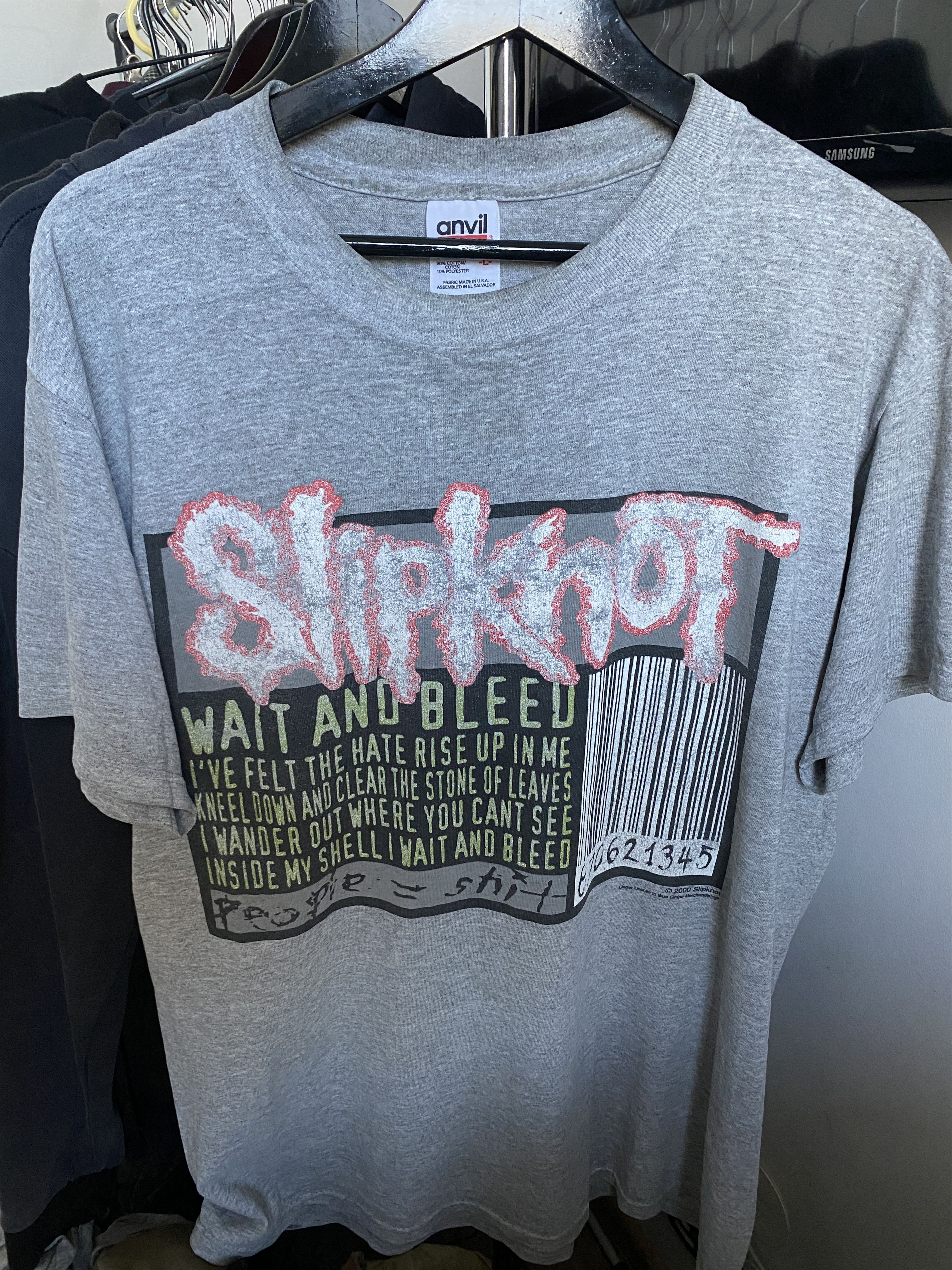 Band Tees × Slipknot 2000 SLIPKNOT T-shirt “Wait And Bleed” Metal Vintage Size US L / EU 52-54 / 3 - 1 Thumbnail