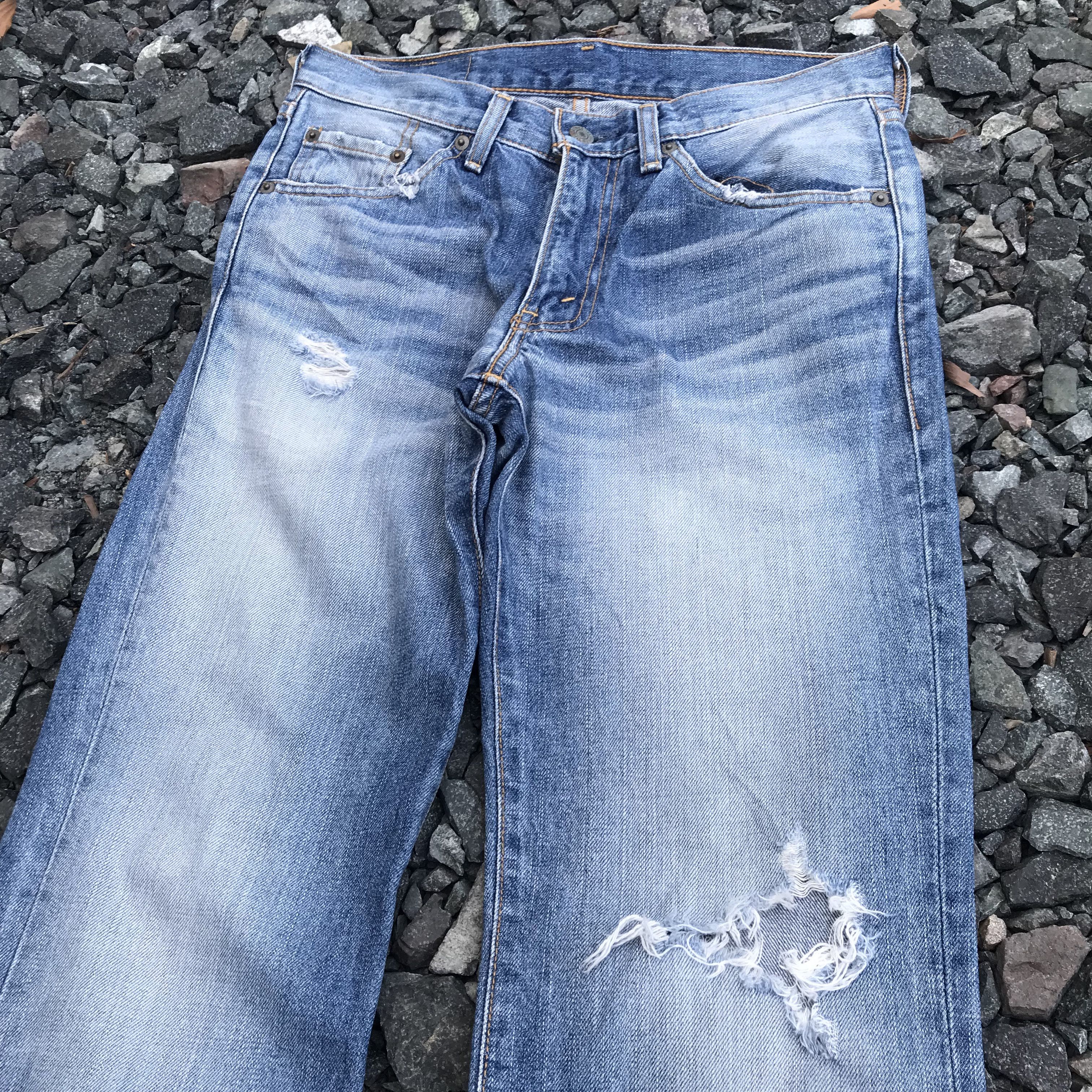 Levi's RARE Vintage Levis 517 FLARED distressed double pocket l Size US 29 - 6 Thumbnail