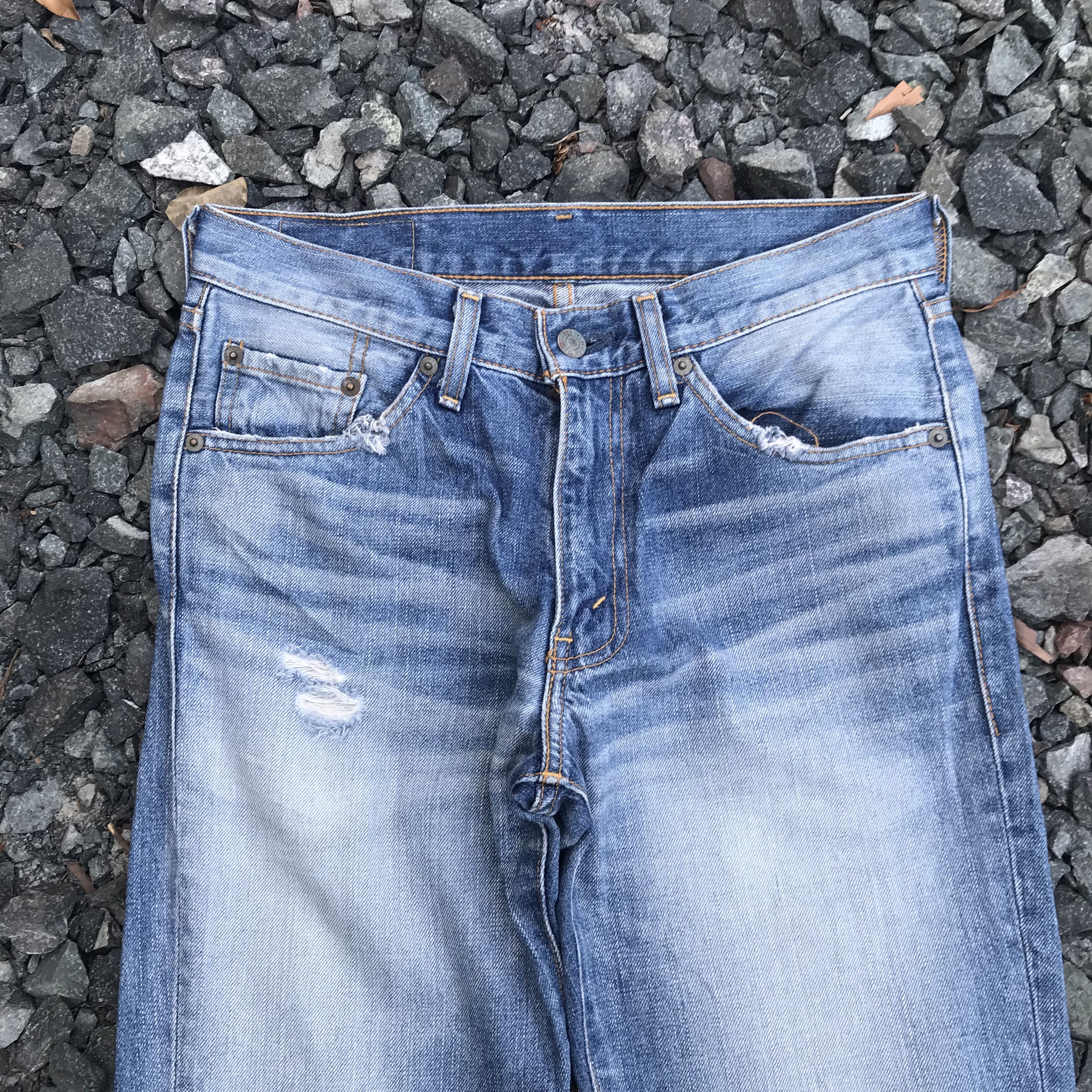 Levi's RARE Vintage Levis 517 FLARED distressed double pocket l Size US 29 - 5 Thumbnail