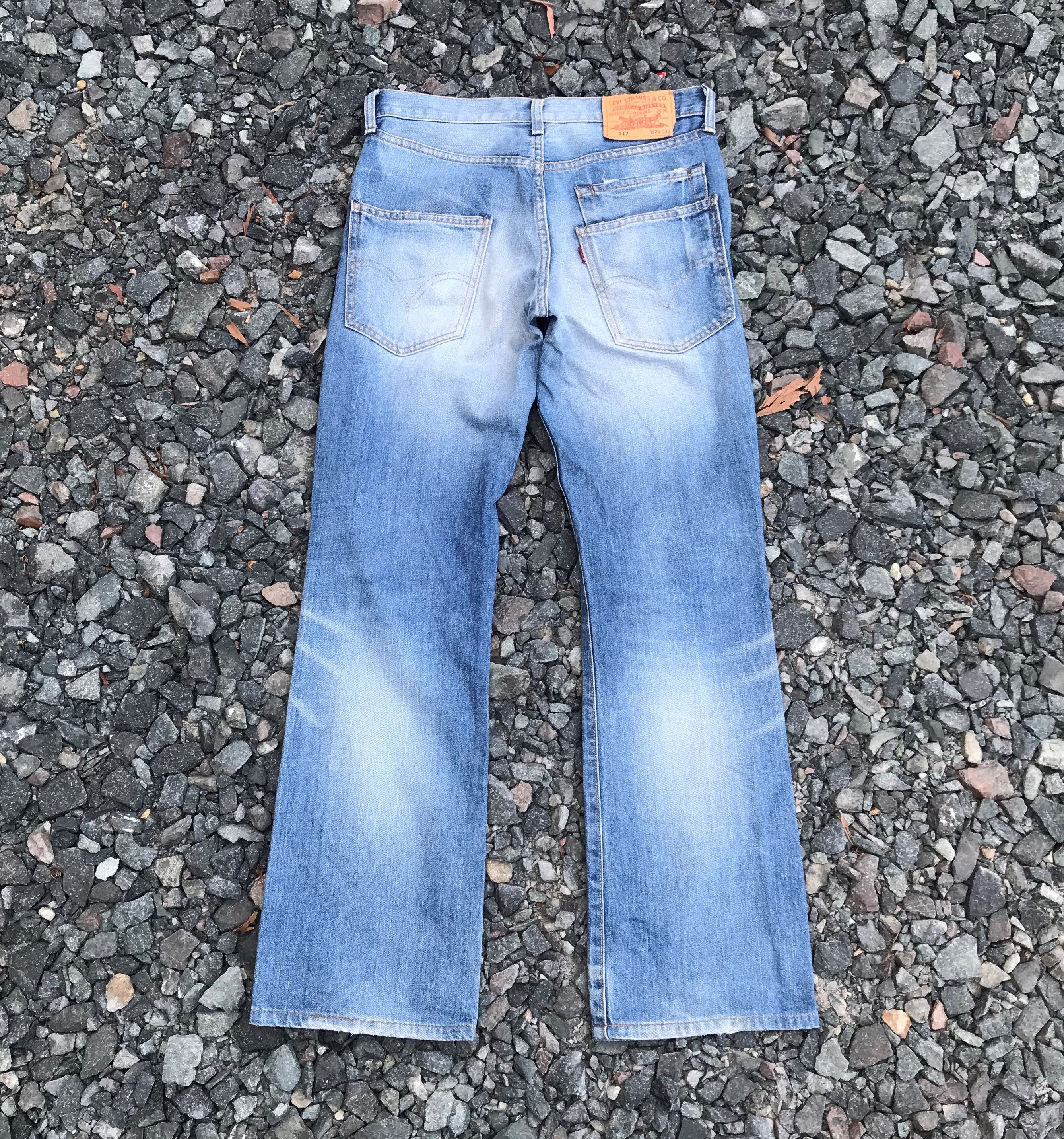 Levi's RARE Vintage Levis 517 FLARED distressed double pocket l Size US 29 - 8 Thumbnail