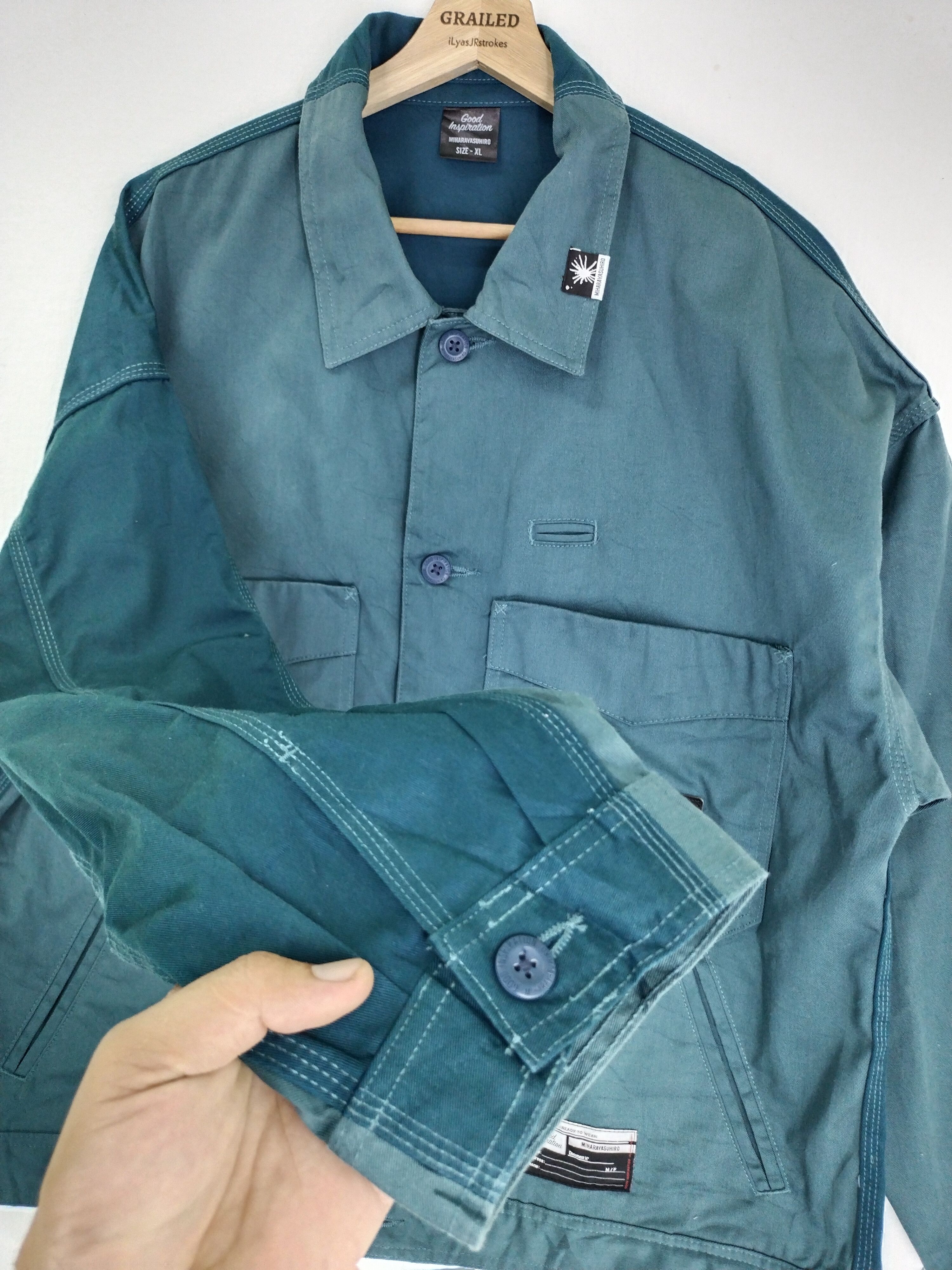 Maison MIHARA YASUHIRO VINTAGE MIHARAYASUHIRO GOOD INSPIRATION WORKWEAR JACKET Size US XL / EU 56 / 4 - 7 Thumbnail