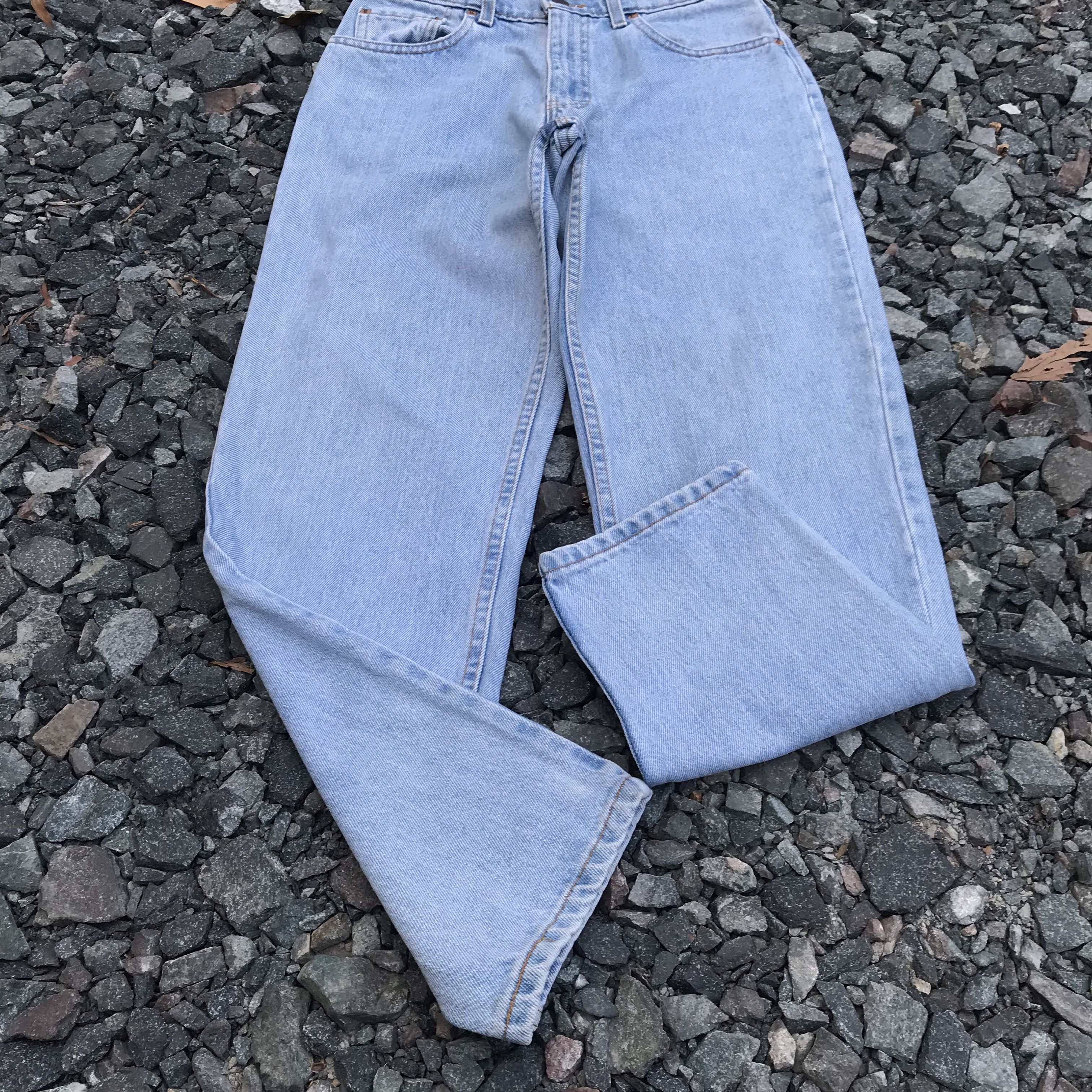 Levi's × Vintage Vintage Levis 550 relaxed fix tapered leg faded lightwash Size US 29 - 4 Thumbnail