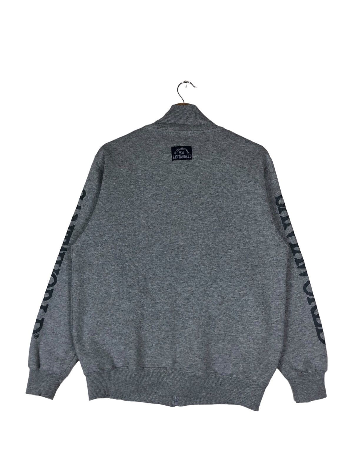 Santa Cruz Skateboards Vintage Y2K Santa World Sleeve Spellout Zip Up Sweatshirt Size US M / EU 48-50 / 2 - 11 Thumbnail