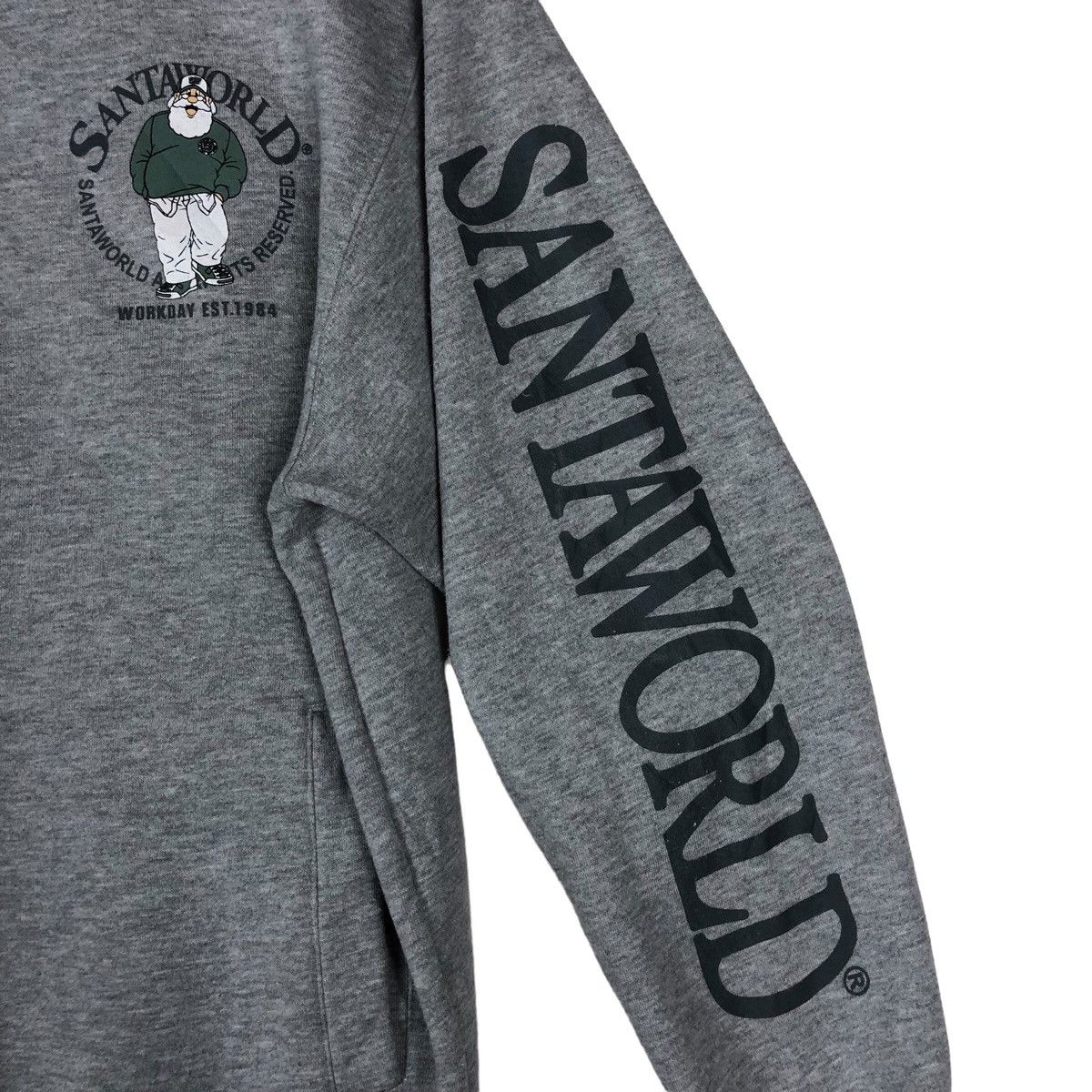 Santa Cruz Skateboards Vintage Y2K Santa World Sleeve Spellout Zip Up Sweatshirt Size US M / EU 48-50 / 2 - 7 Thumbnail