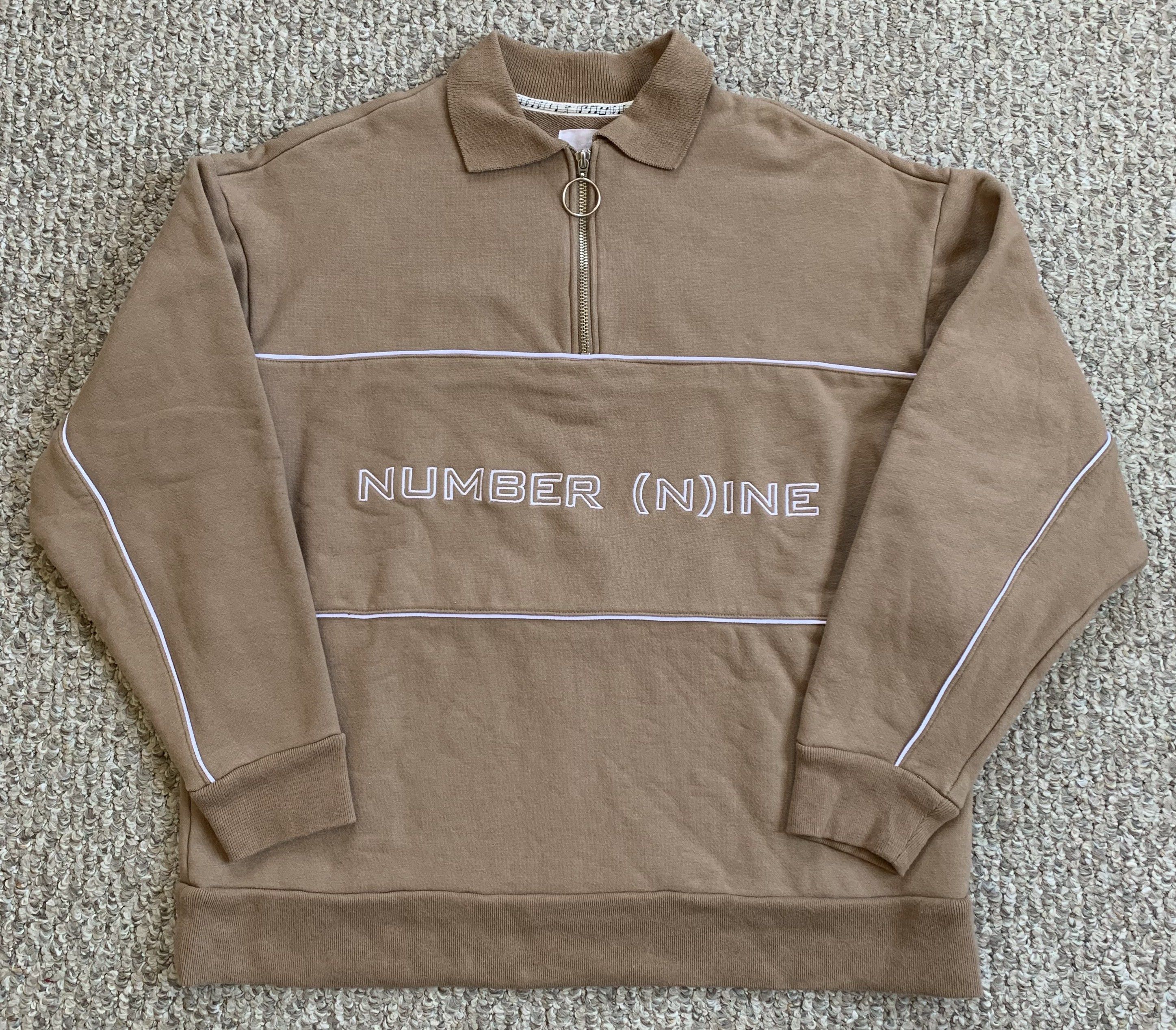 Number (N)ine Number (N)ine Logo Quarter Zip Sweatshirt Size US L / EU 52-54 / 3 - 1 Thumbnail