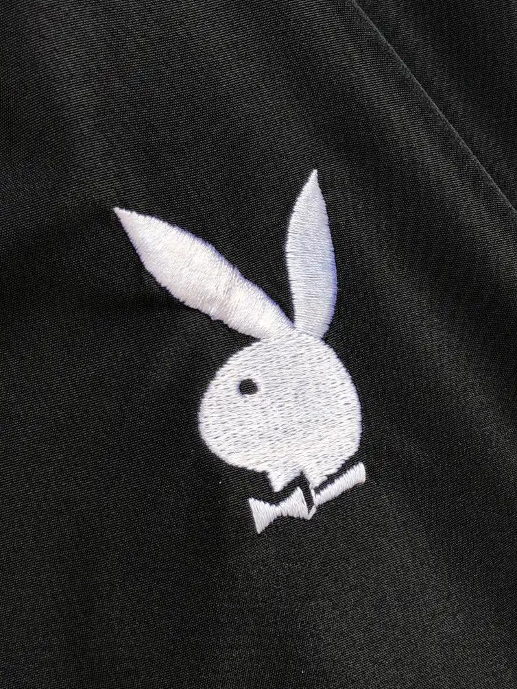 Playboy × Vintage RARE🔥VINTAGE PLAYBOY REVERSIBLE VARSITY JACKET Size XS / US 0-2 / IT 36-38 - 14 Thumbnail