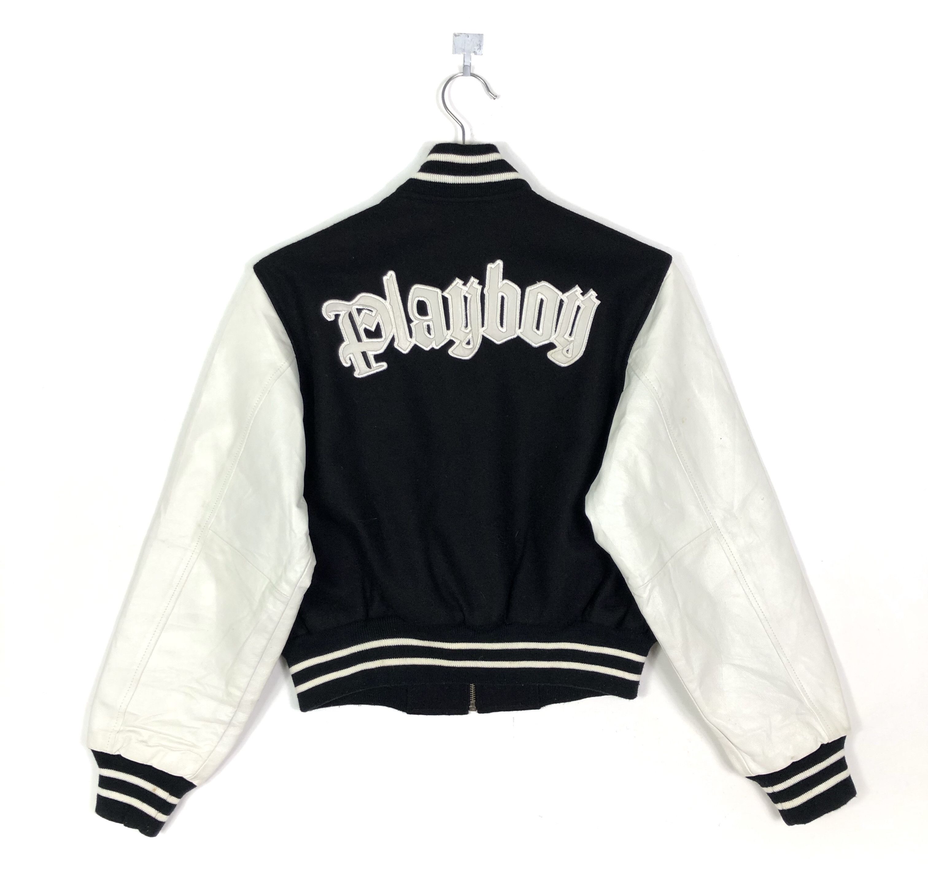 Playboy × Vintage RARE🔥VINTAGE PLAYBOY REVERSIBLE VARSITY JACKET Size XS / US 0-2 / IT 36-38 - 2 Thumbnail