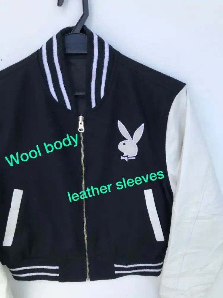 Playboy × Vintage RARE🔥VINTAGE PLAYBOY REVERSIBLE VARSITY JACKET Size XS / US 0-2 / IT 36-38 - 10 Thumbnail