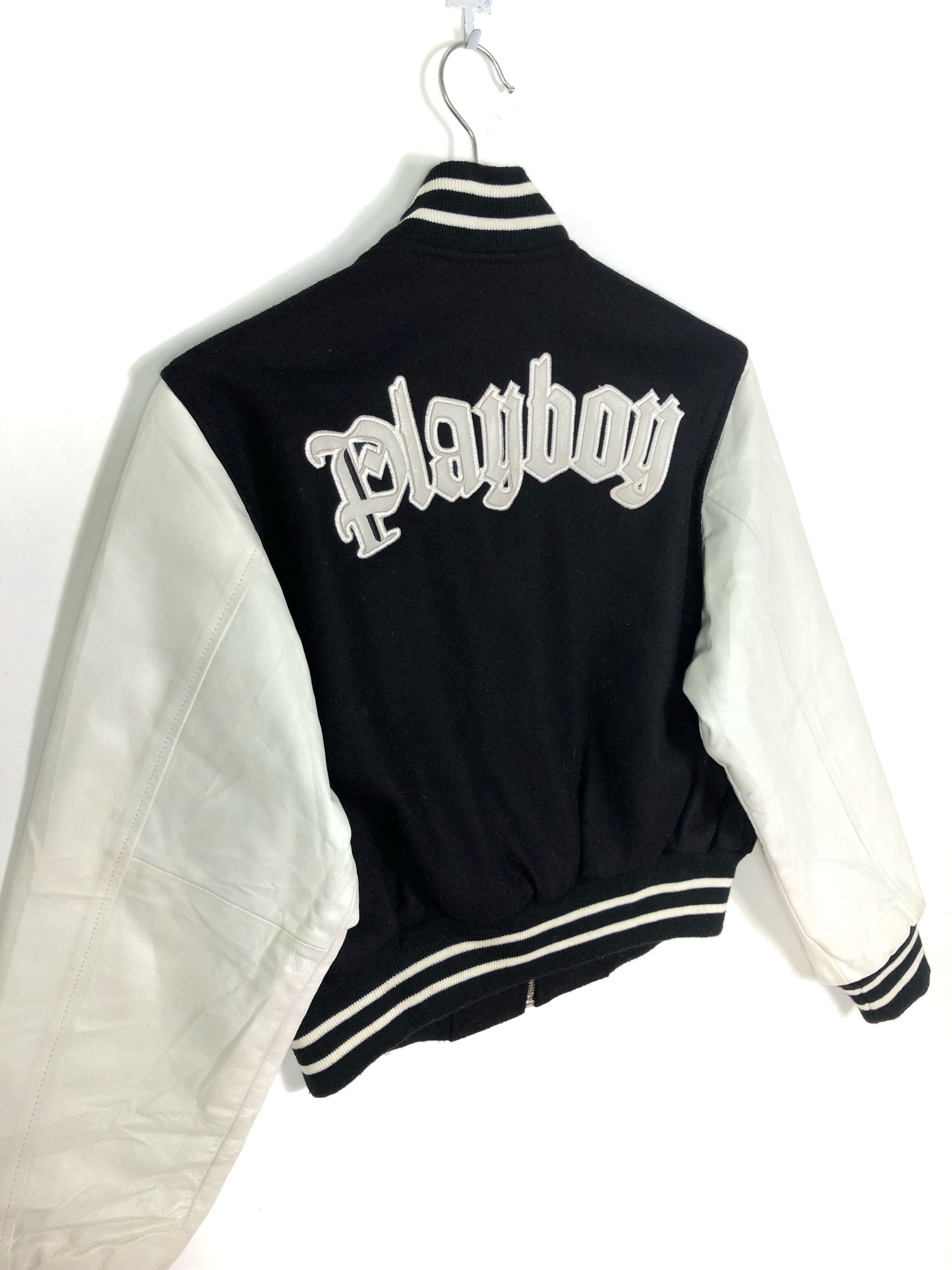 Playboy × Vintage RARE🔥VINTAGE PLAYBOY REVERSIBLE VARSITY JACKET Size XS / US 0-2 / IT 36-38 - 8 Thumbnail
