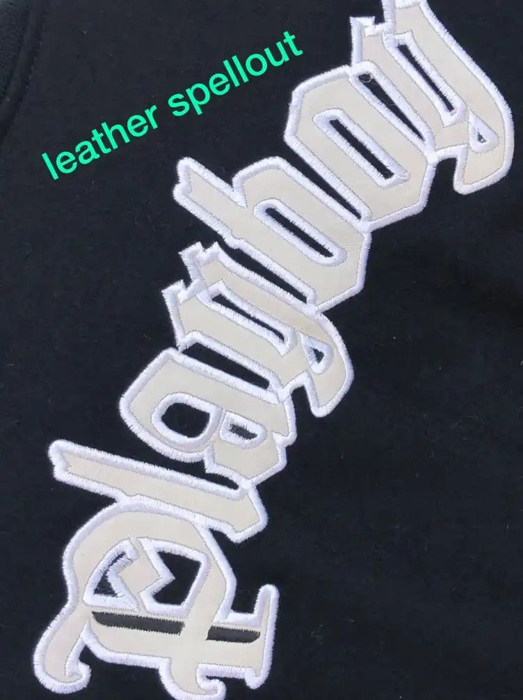 Playboy × Vintage RARE🔥VINTAGE PLAYBOY REVERSIBLE VARSITY JACKET Size XS / US 0-2 / IT 36-38 - 12 Thumbnail