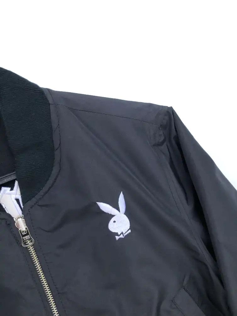 Playboy × Vintage RARE🔥VINTAGE PLAYBOY REVERSIBLE VARSITY JACKET Size XS / US 0-2 / IT 36-38 - 15 Thumbnail